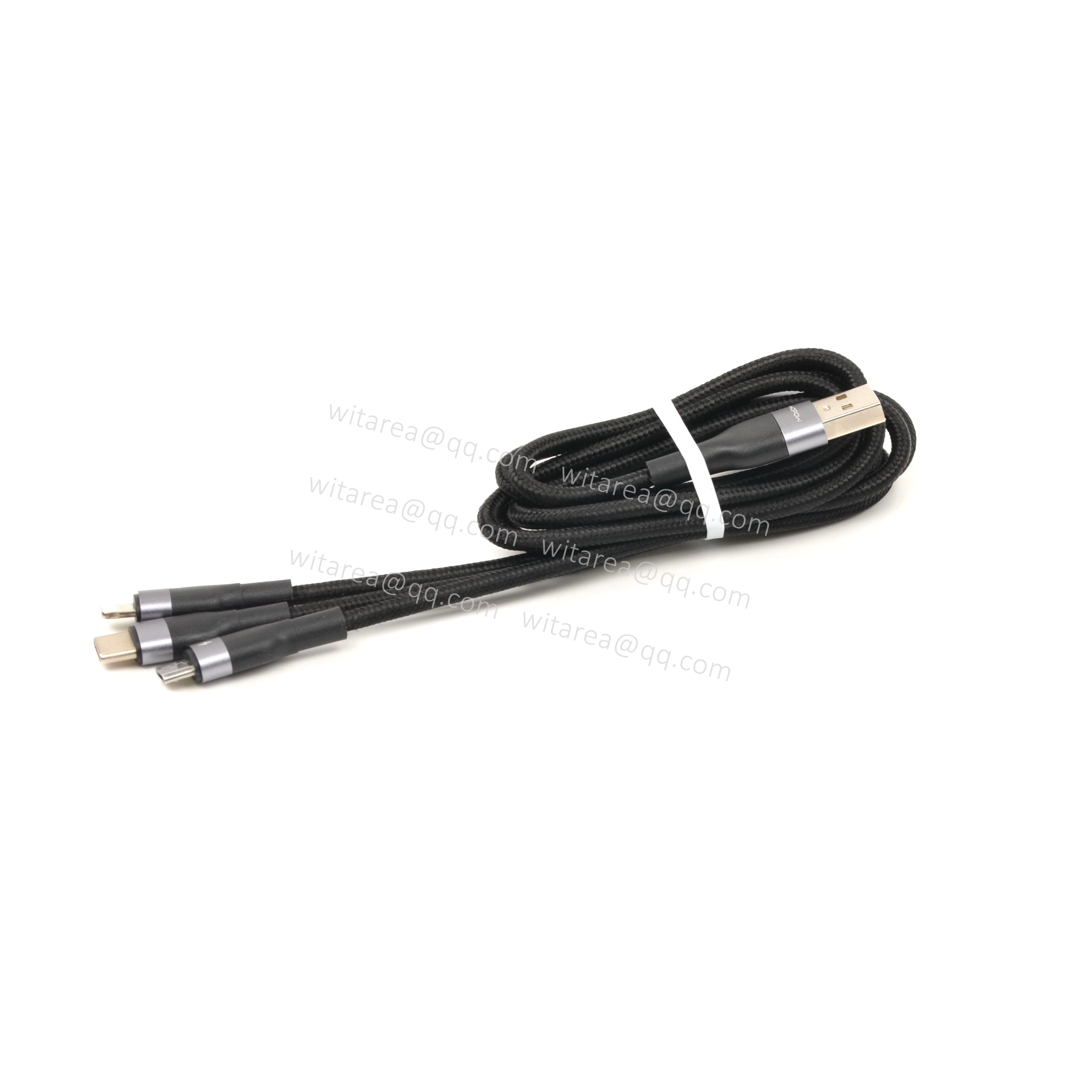 3 in 1 Charge Cable, USB AM To Type C Micro B Lightning cable