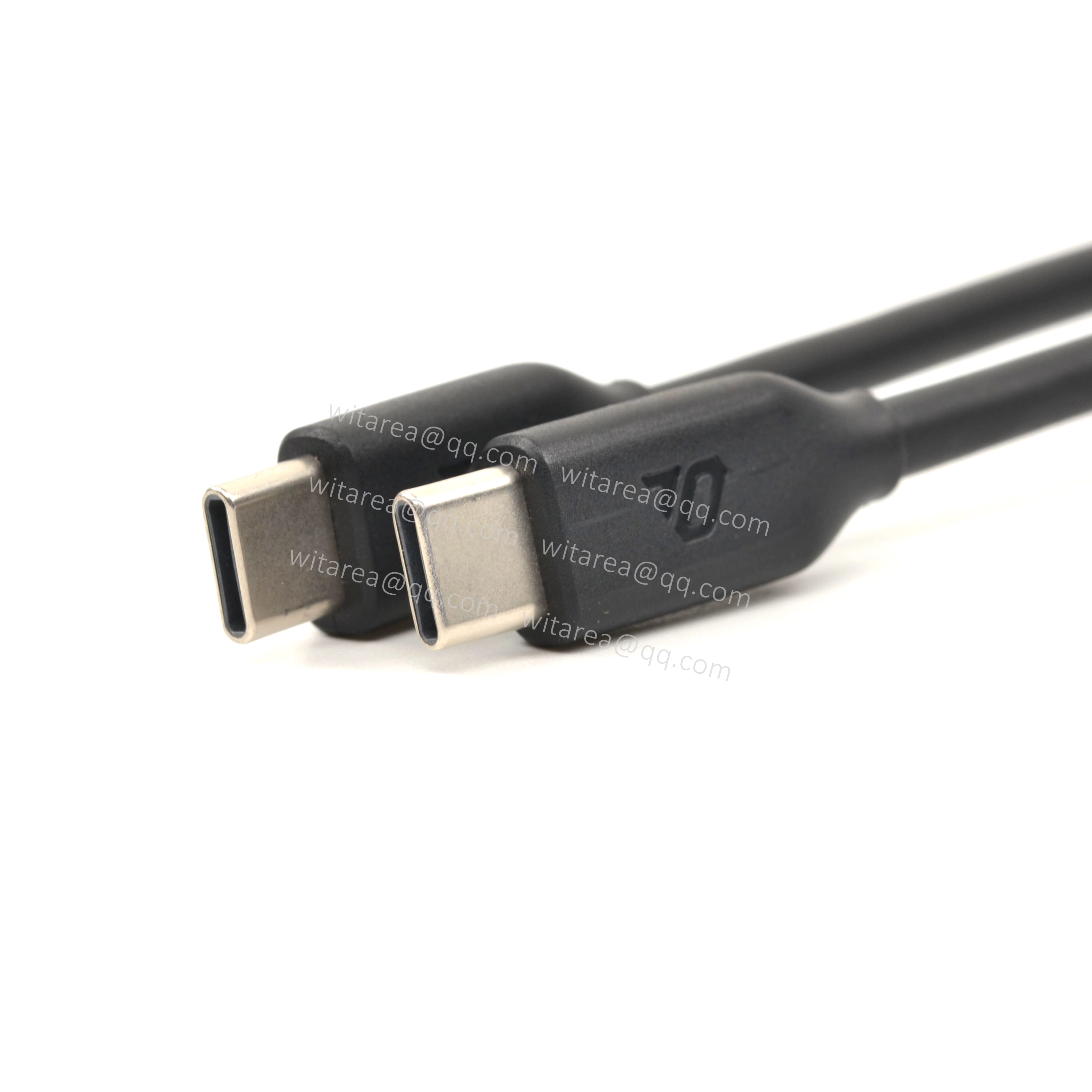 Customized USB2.0 Type C to C Cables with Logo Imprinted