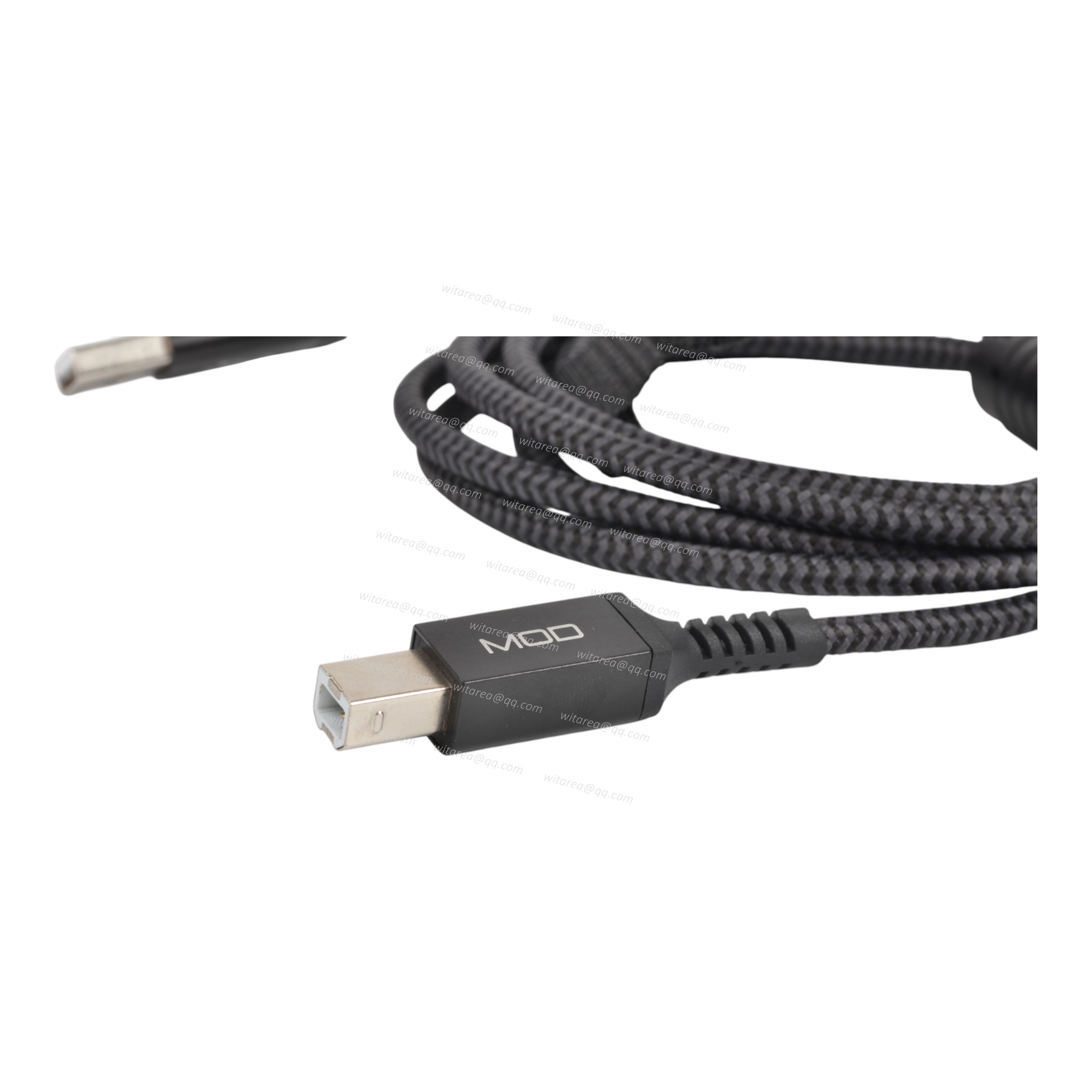 Fabric USB 2.0 AM TO BM Printer Cable With Ferrite Fead