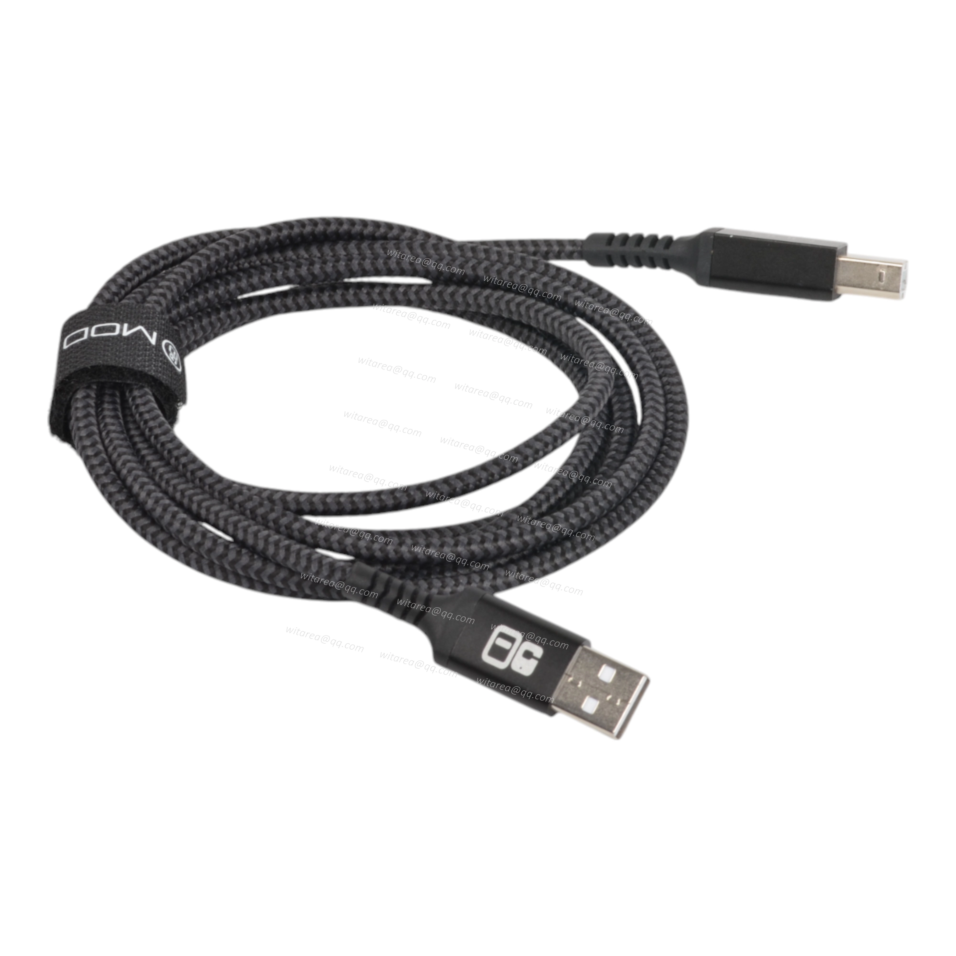 Fabric USB 2.0 AM TO BM Printer Cable With Ferrite Fead