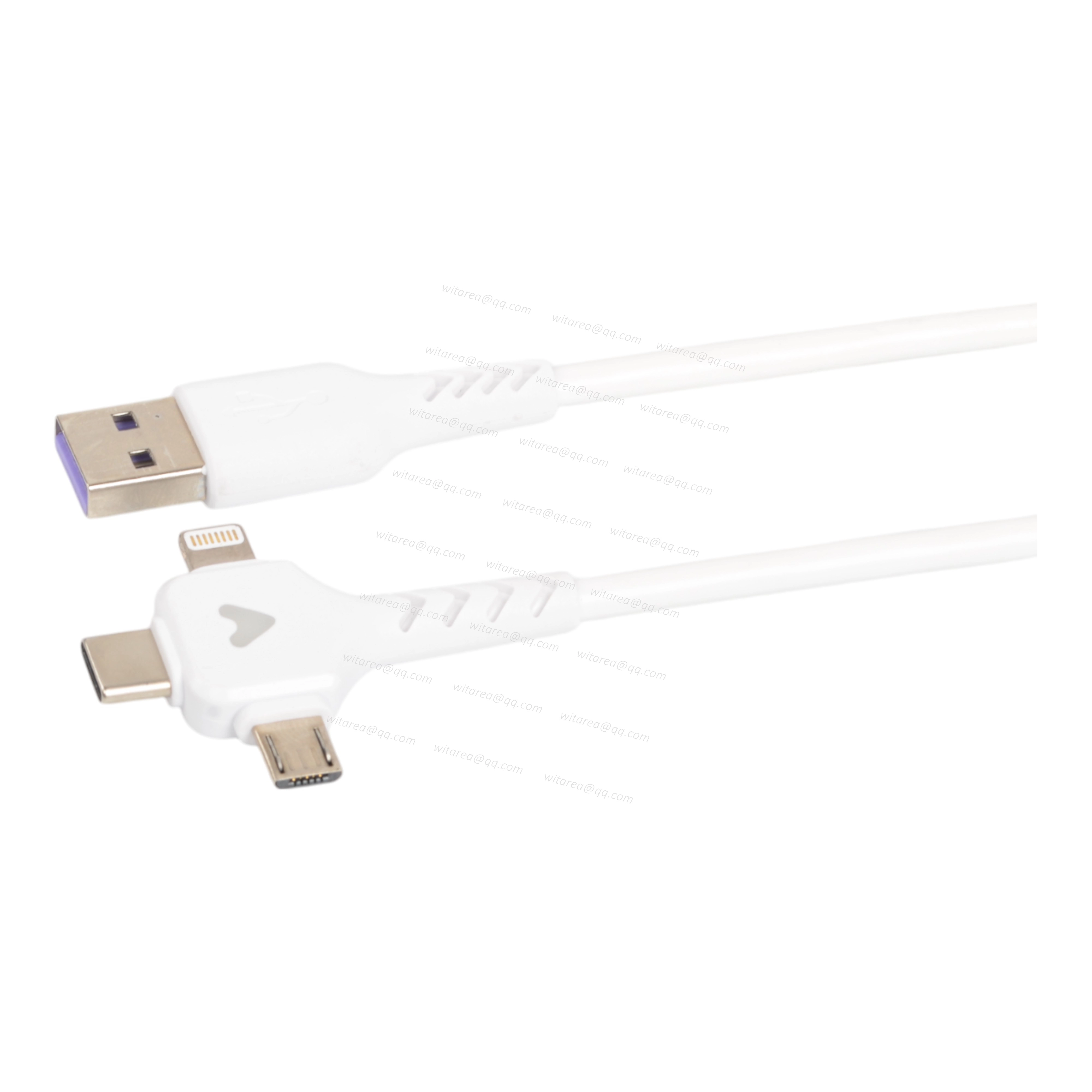3 in 1 charging Cable USB AM to Type C Lightning Micro B