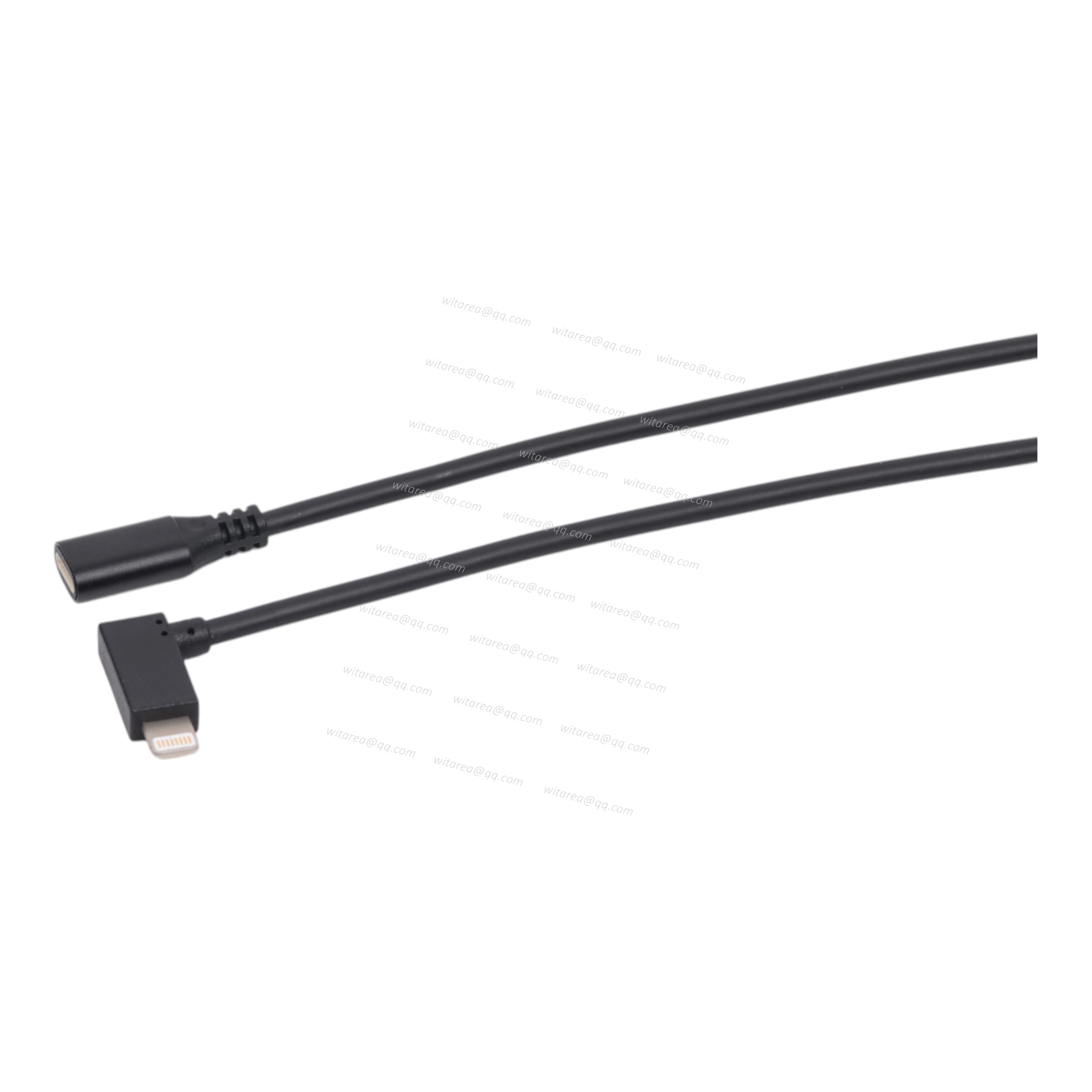 90 Degree 8Pin iPhone Lightning Male To Female Extension Cable