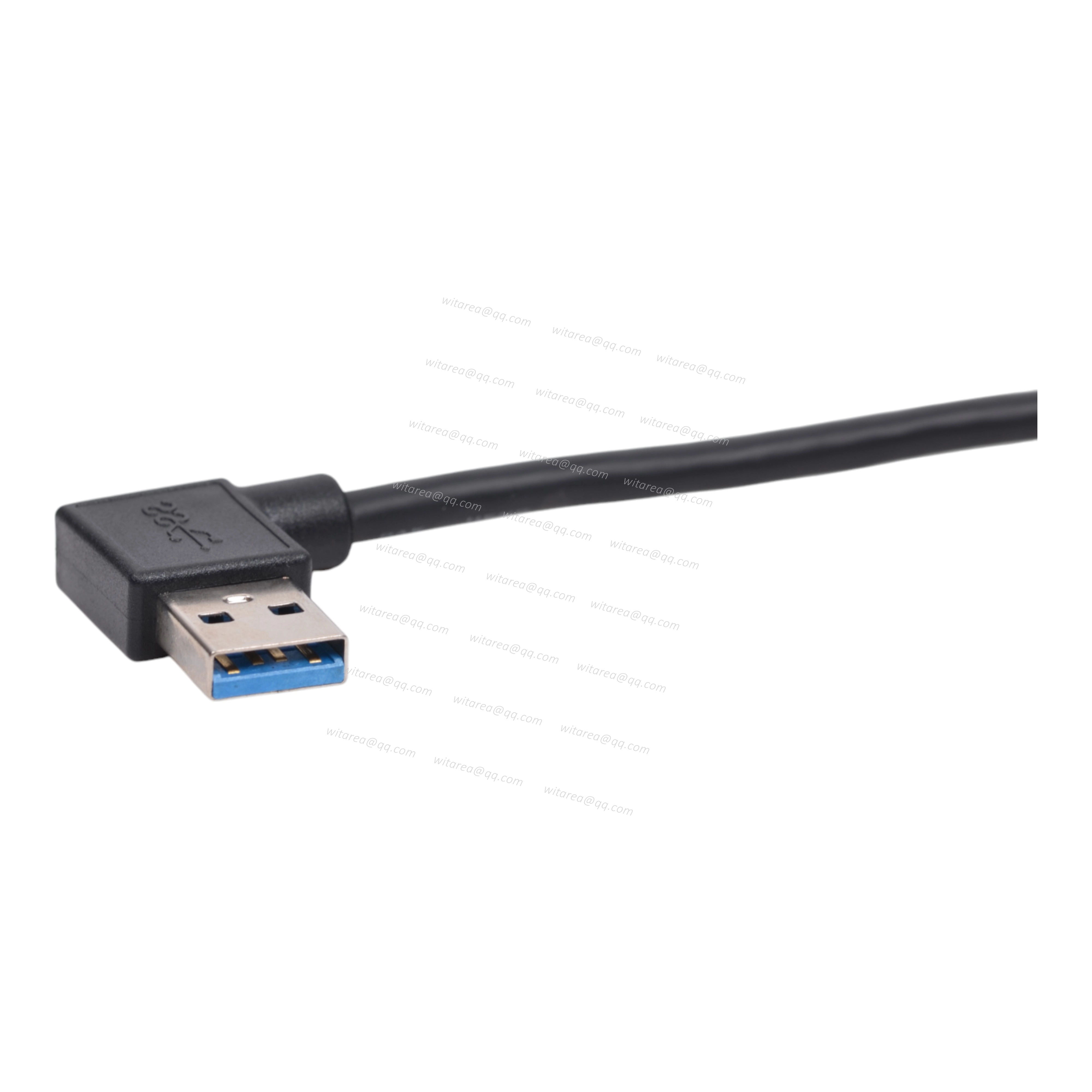 Right angled USB 3.0 AM to USB 3.0 AF extension cable