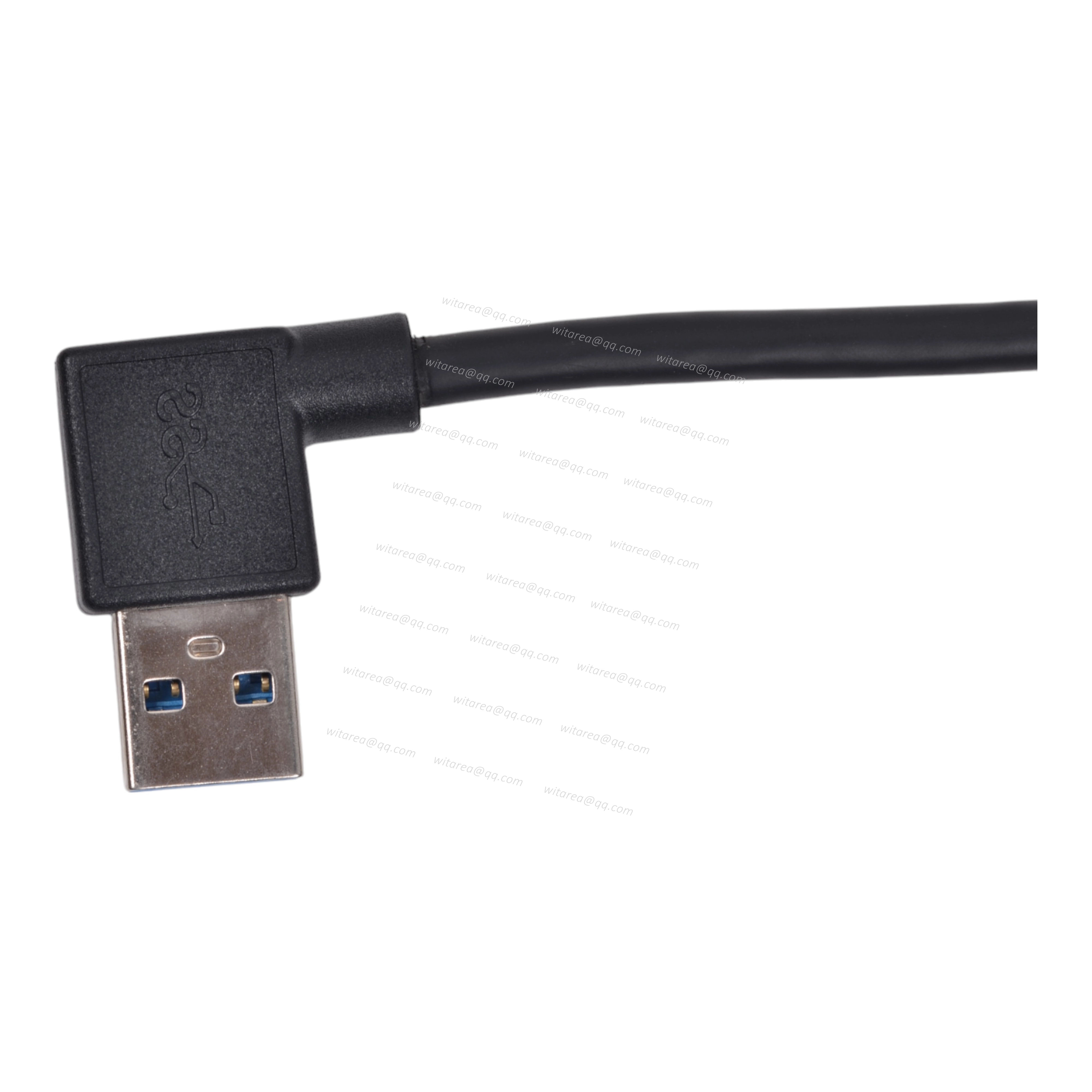 Right angled USB 3.0 AM to USB 3.0 AF extension cable
