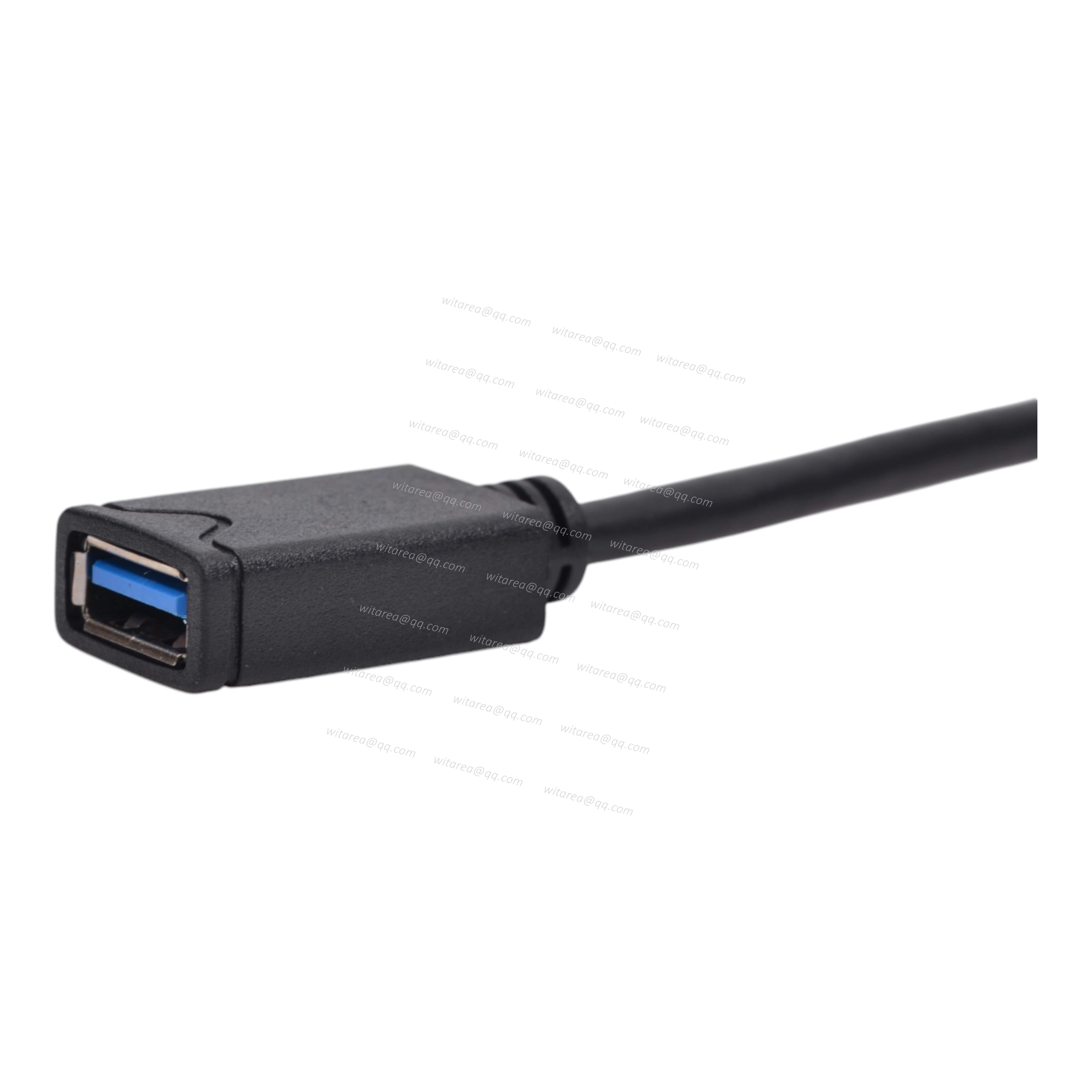Right angled USB 3.0 AM to USB 3.0 AF extension cable
