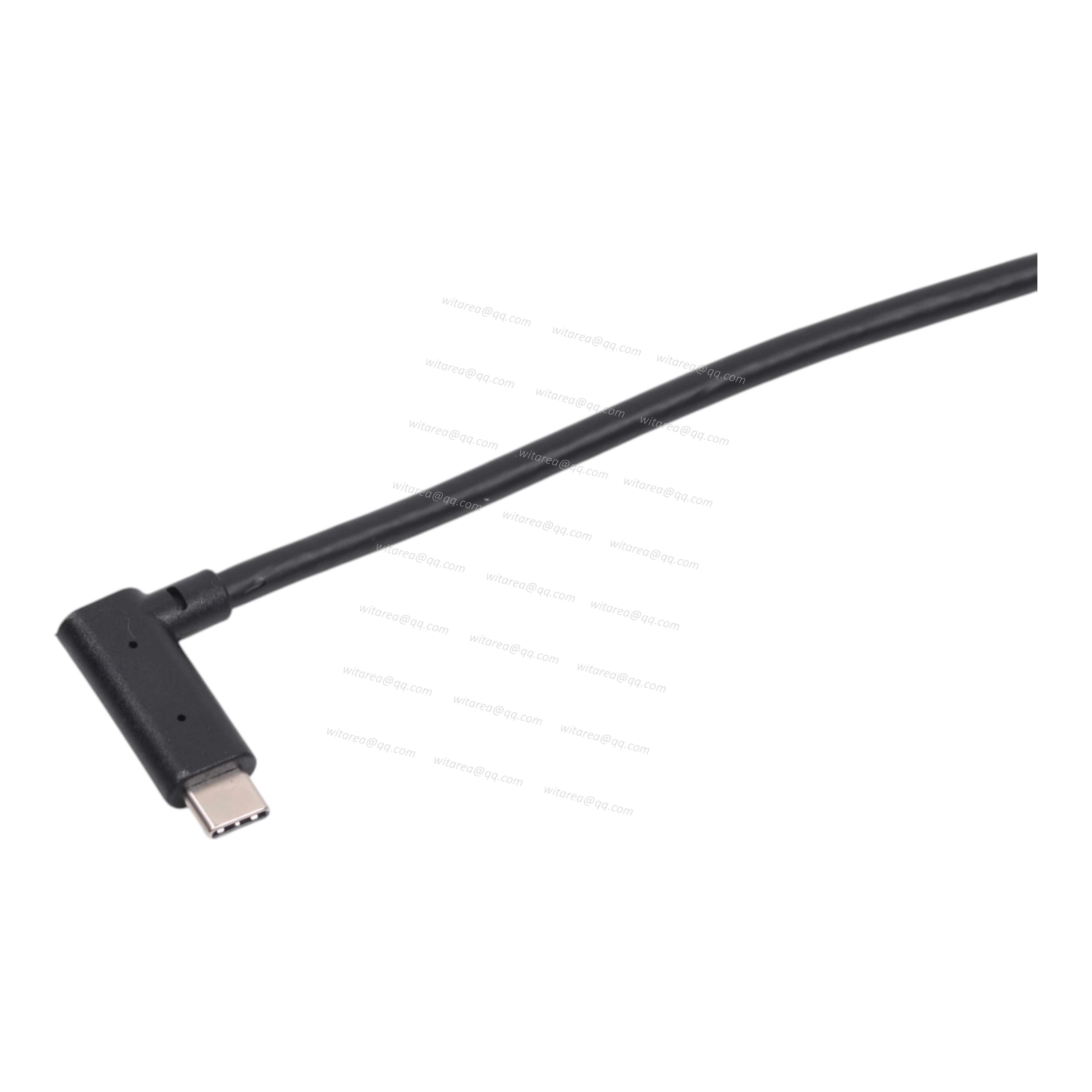 Right angled USB 3.0 Type CM to USB 3.0 Type CF panel mount cable