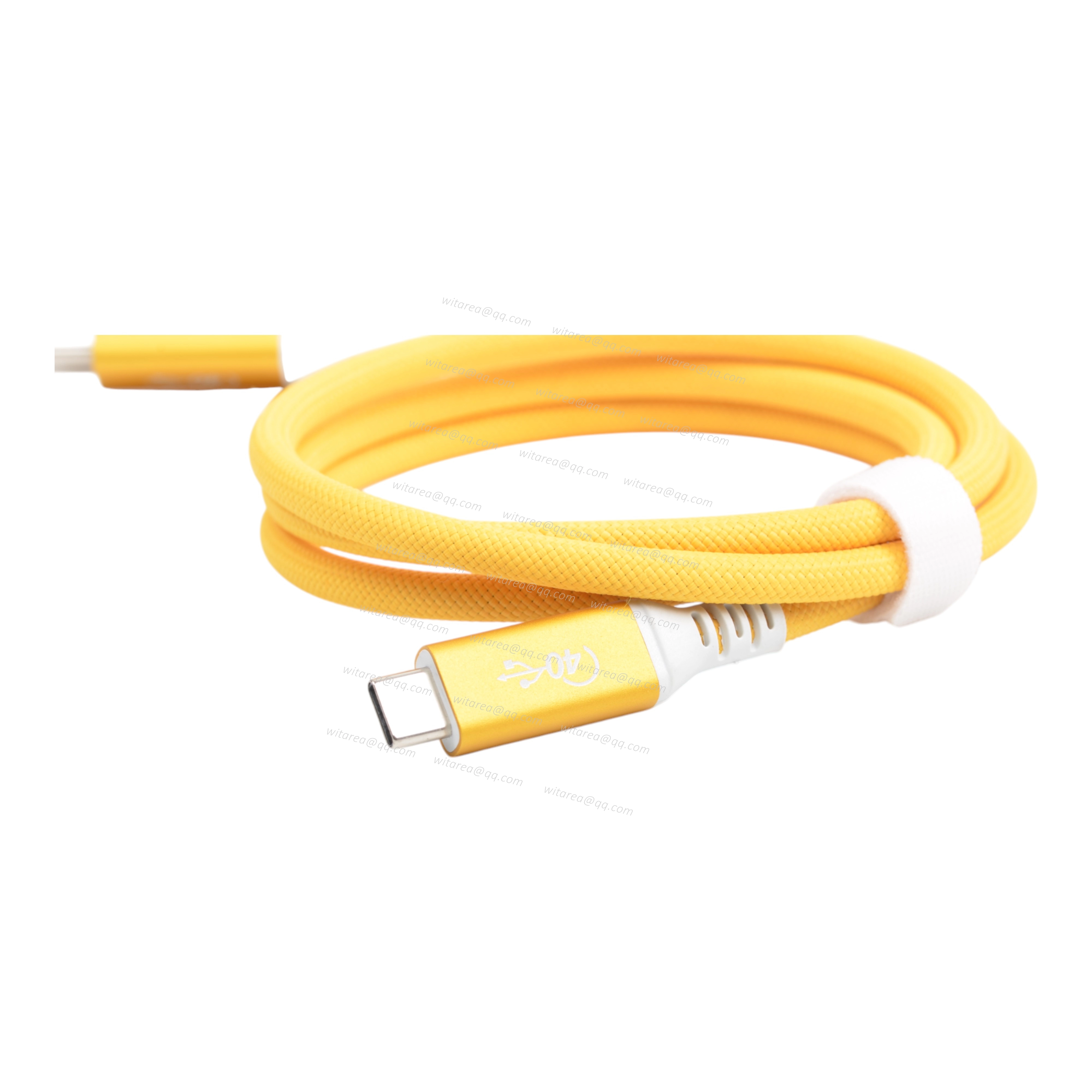 USB4 Type C Male To Type C Male Cable With Fabric Braiding