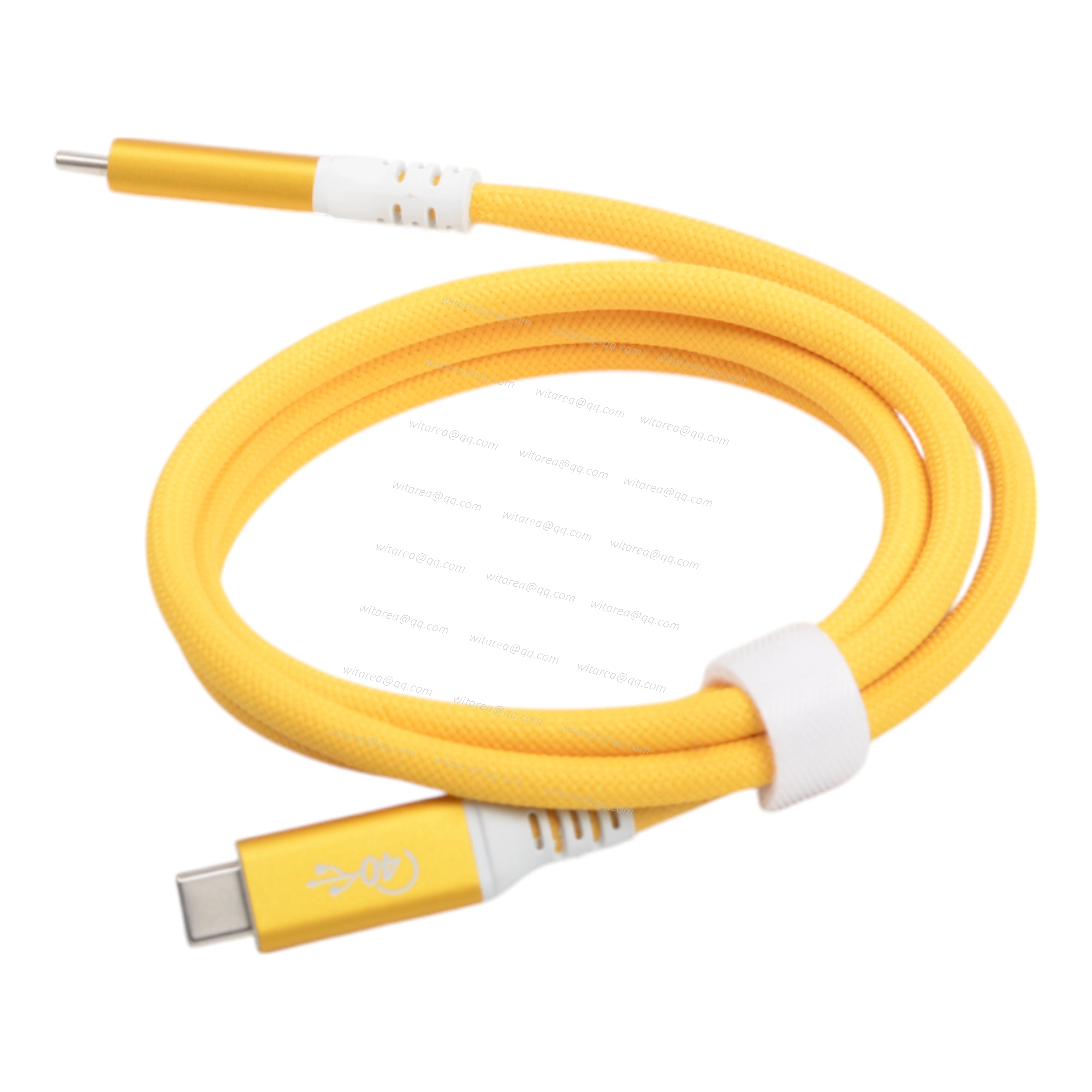 USB4 Type C Male To Type C Male Cable With Fabric Braiding