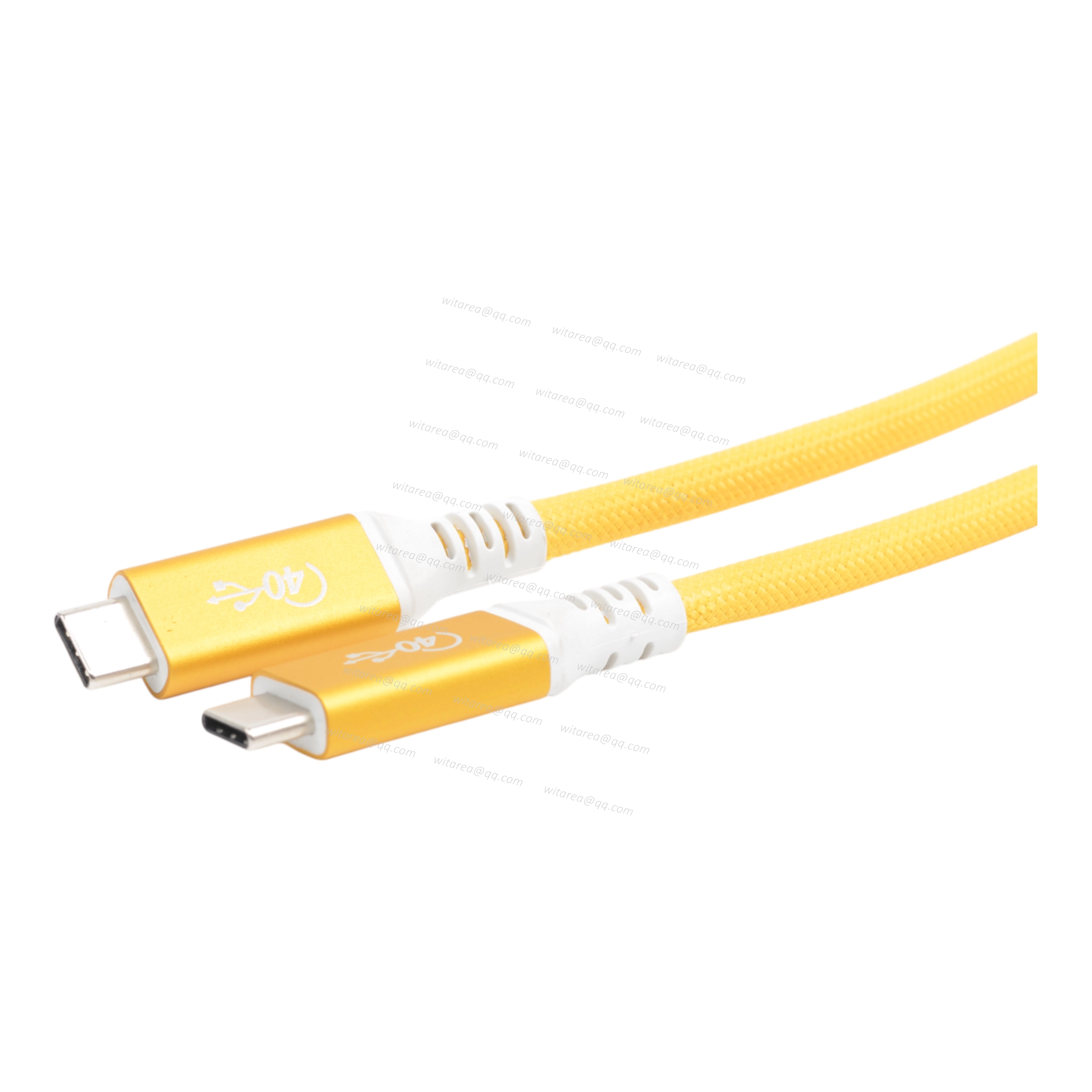 USB4 Type C Male To Type C Male Cable With Fabric Braiding