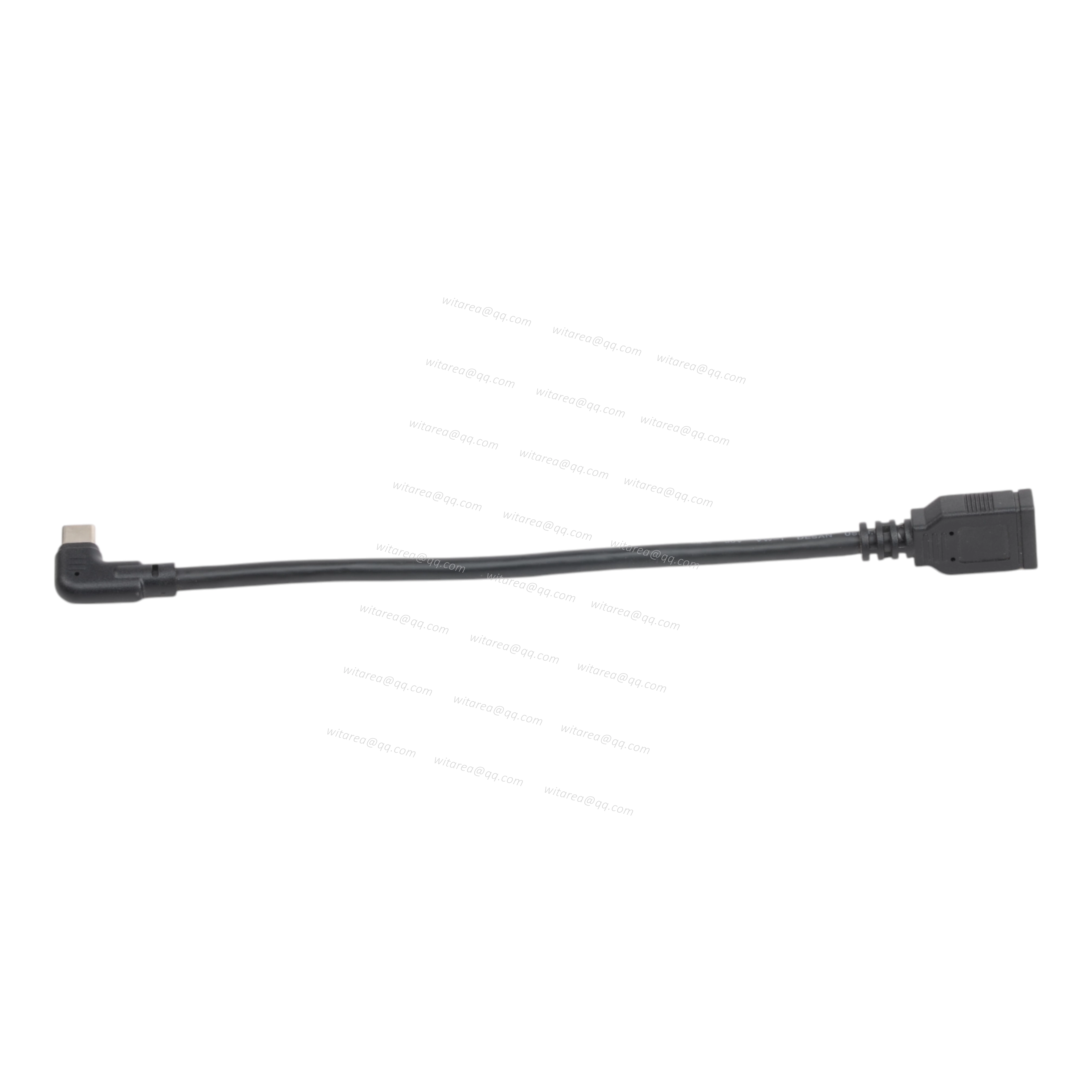 USB 3.0 AF to angled USB Type CM cable