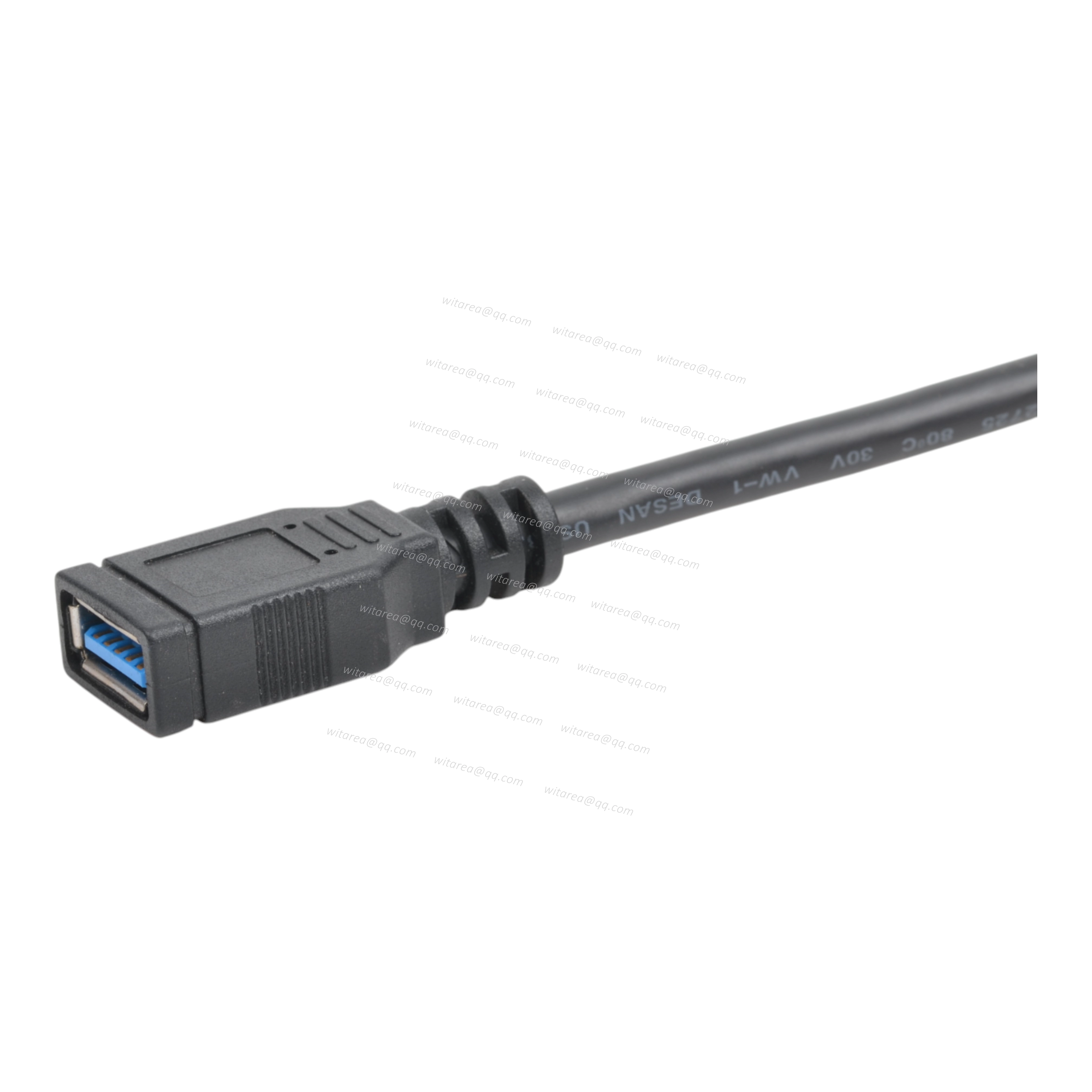 USB 3.0 AF to angled USB Type CM cable