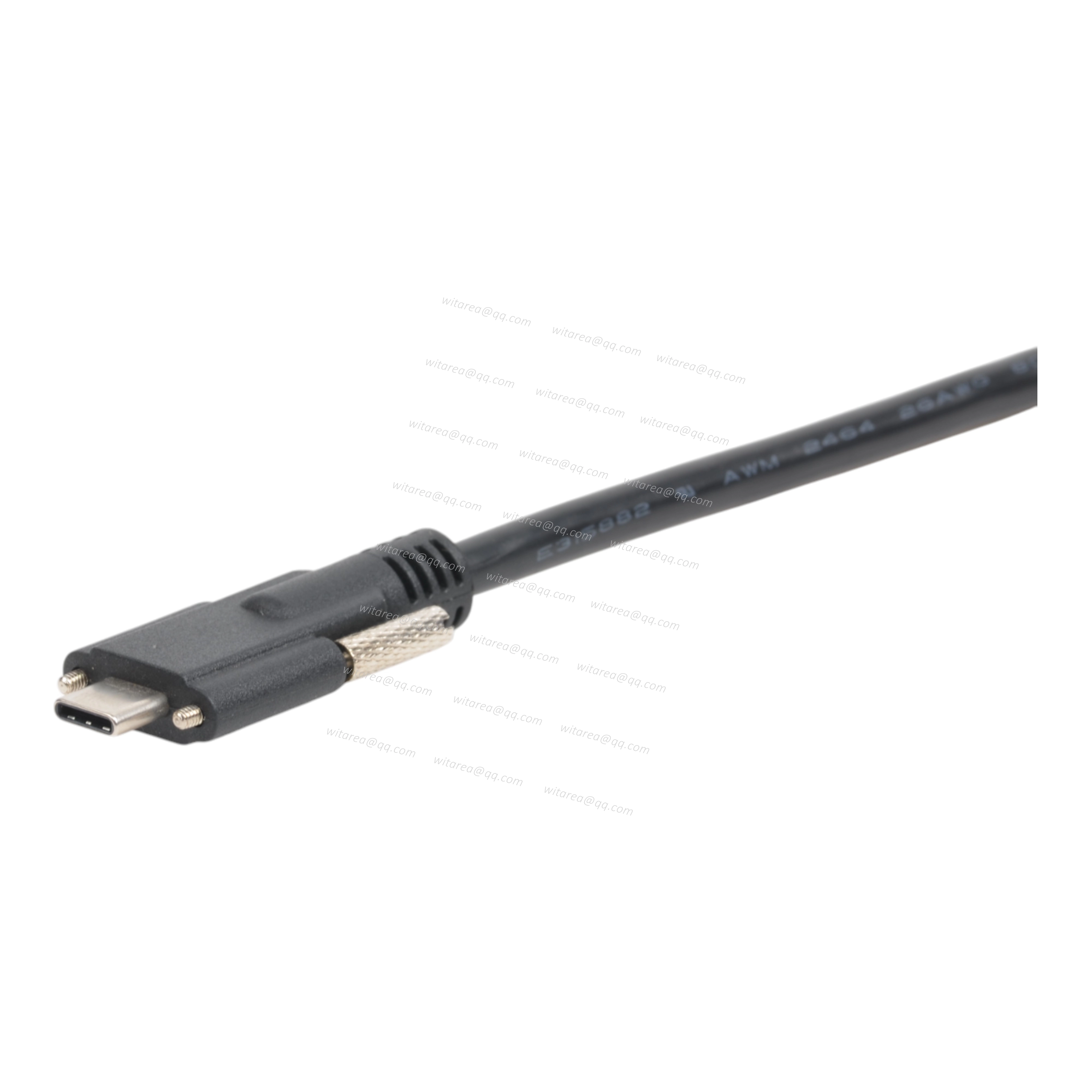 USB4 Type C male to male cable with dual screw locking