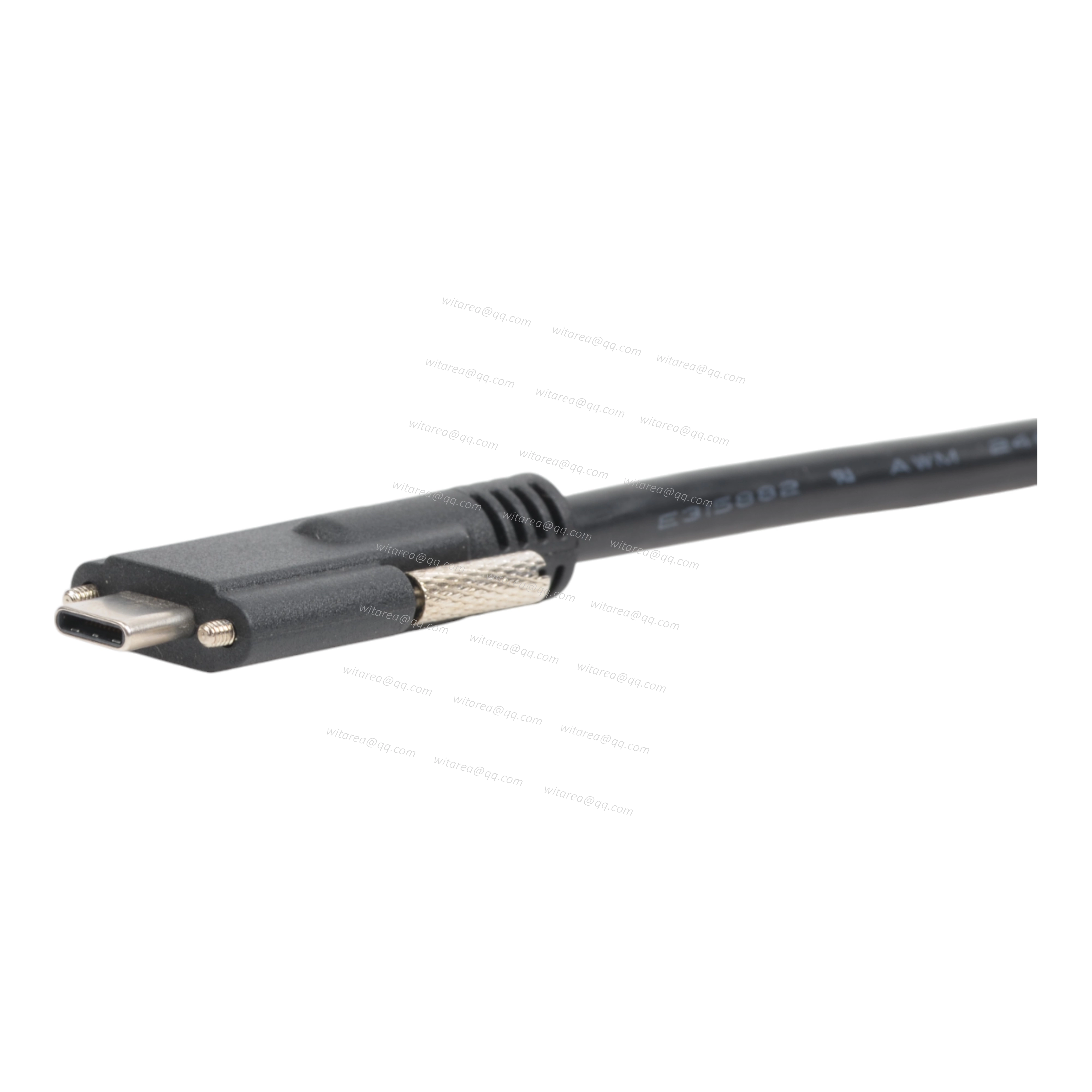 USB4 Type C male to male cable with dual screw locking