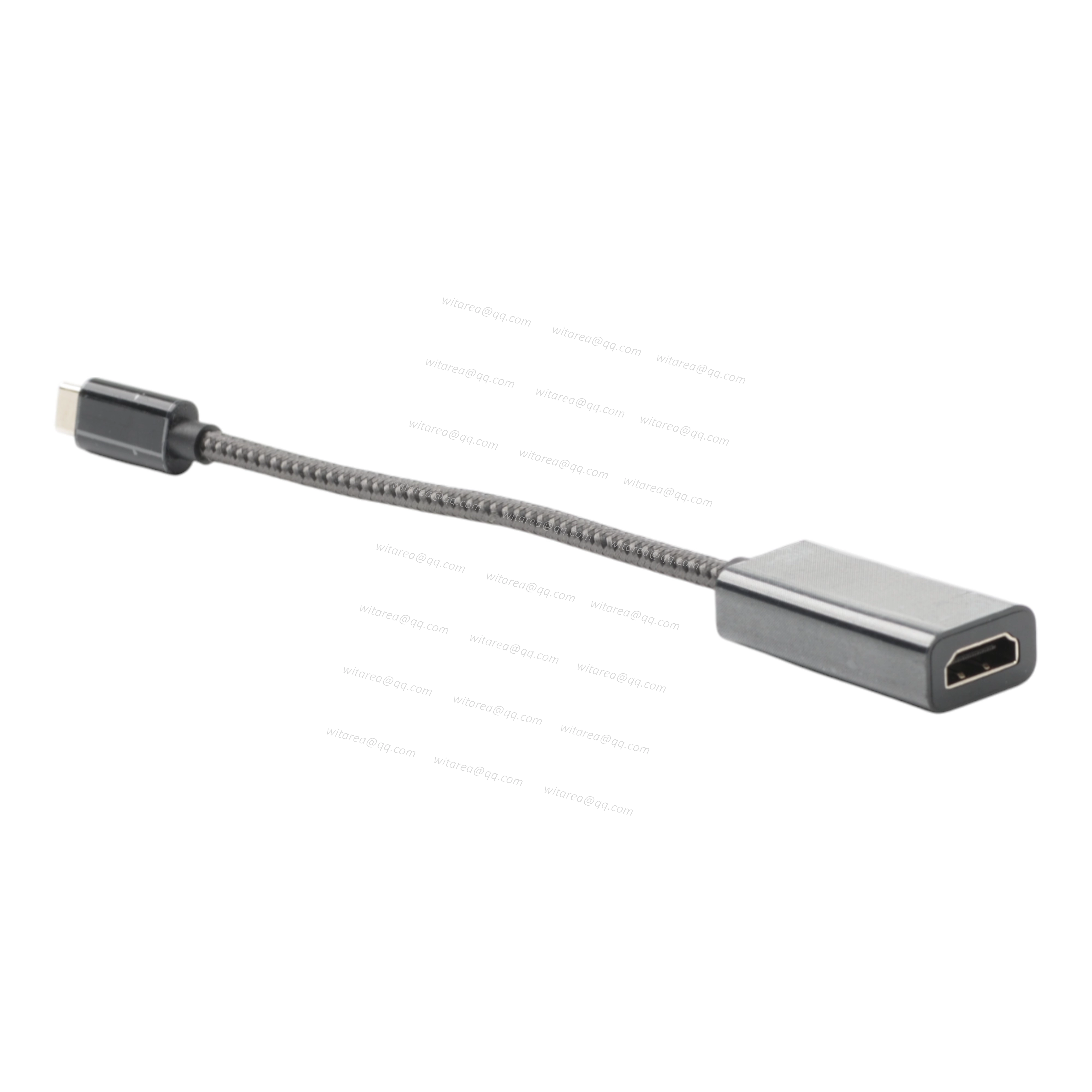 USB-C to HDMI Female Adapter Cable with fabric braiding