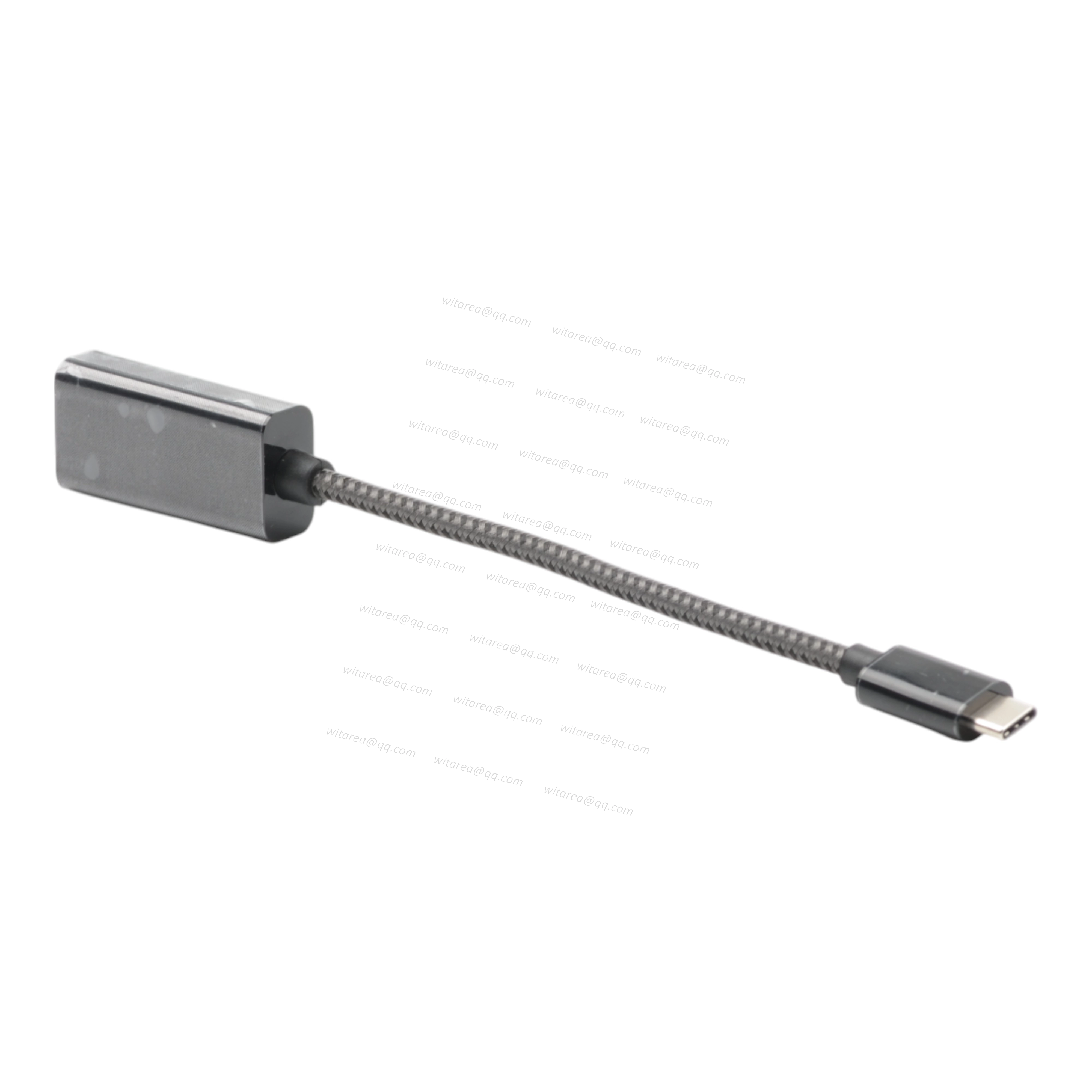 USB-C to HDMI Female Adapter Cable with fabric braiding