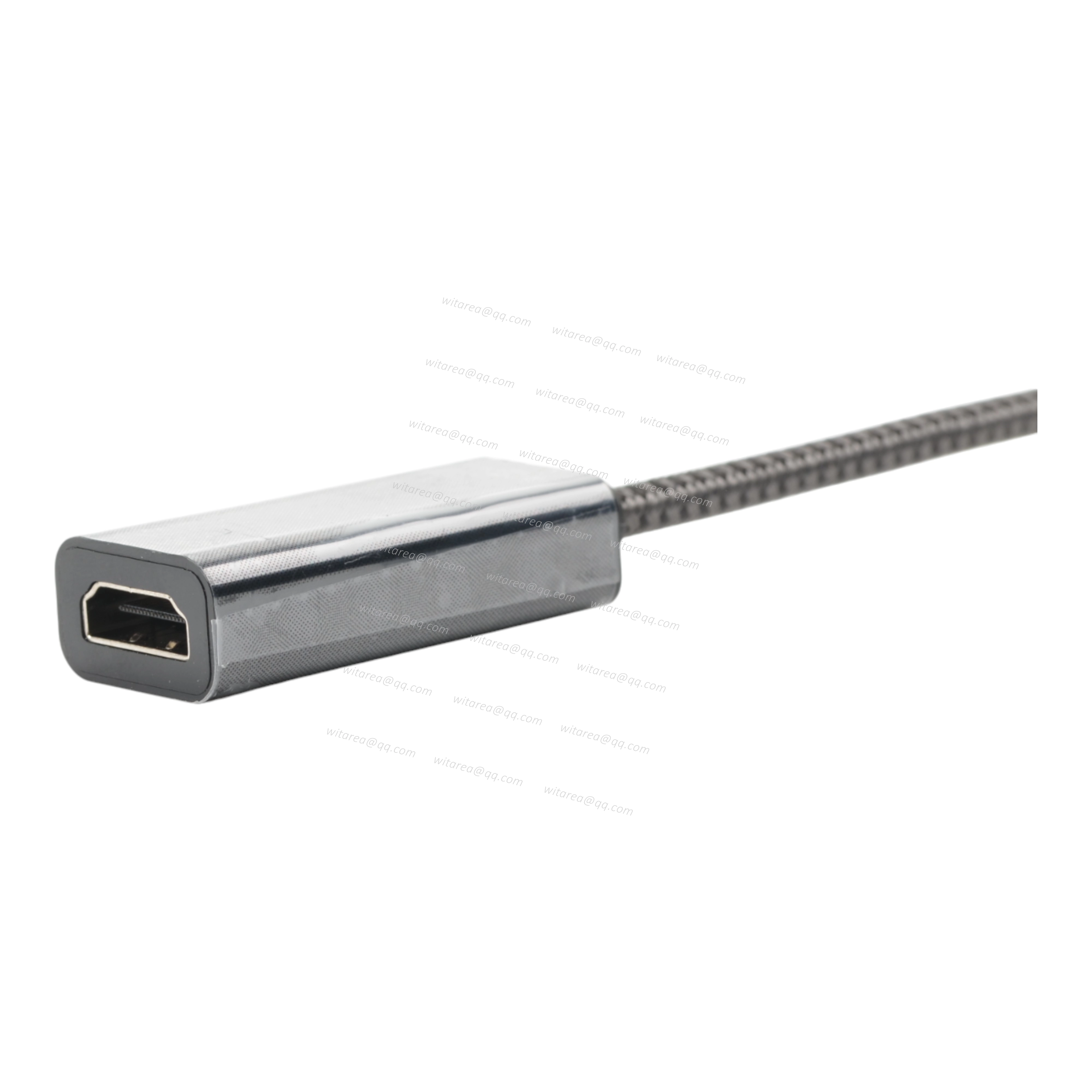 USB-C to HDMI Female Adapter Cable with fabric braiding
