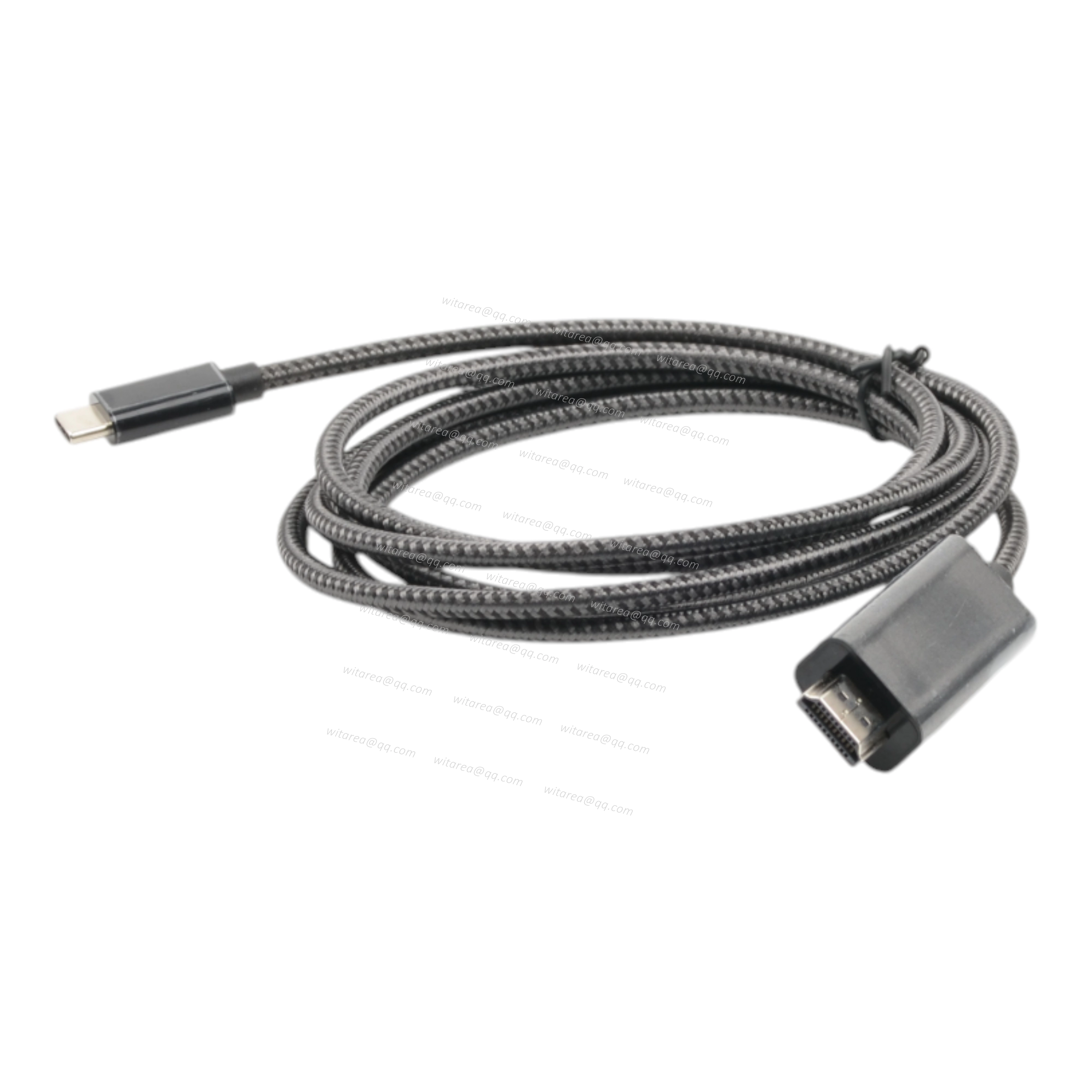 USB-C to HDMI male Cable with fabric braiding
