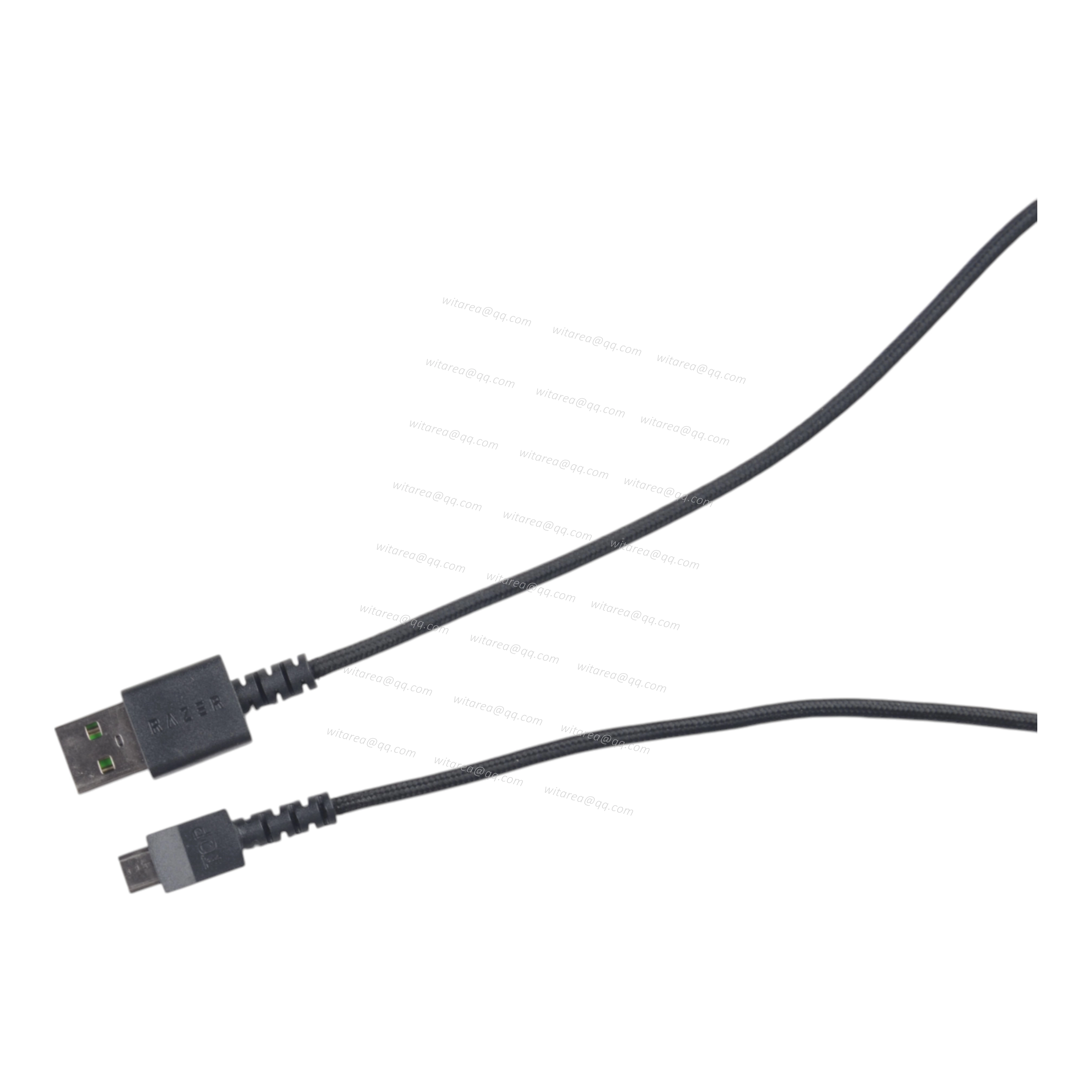 Custom Micro USB cable with fabric braiding