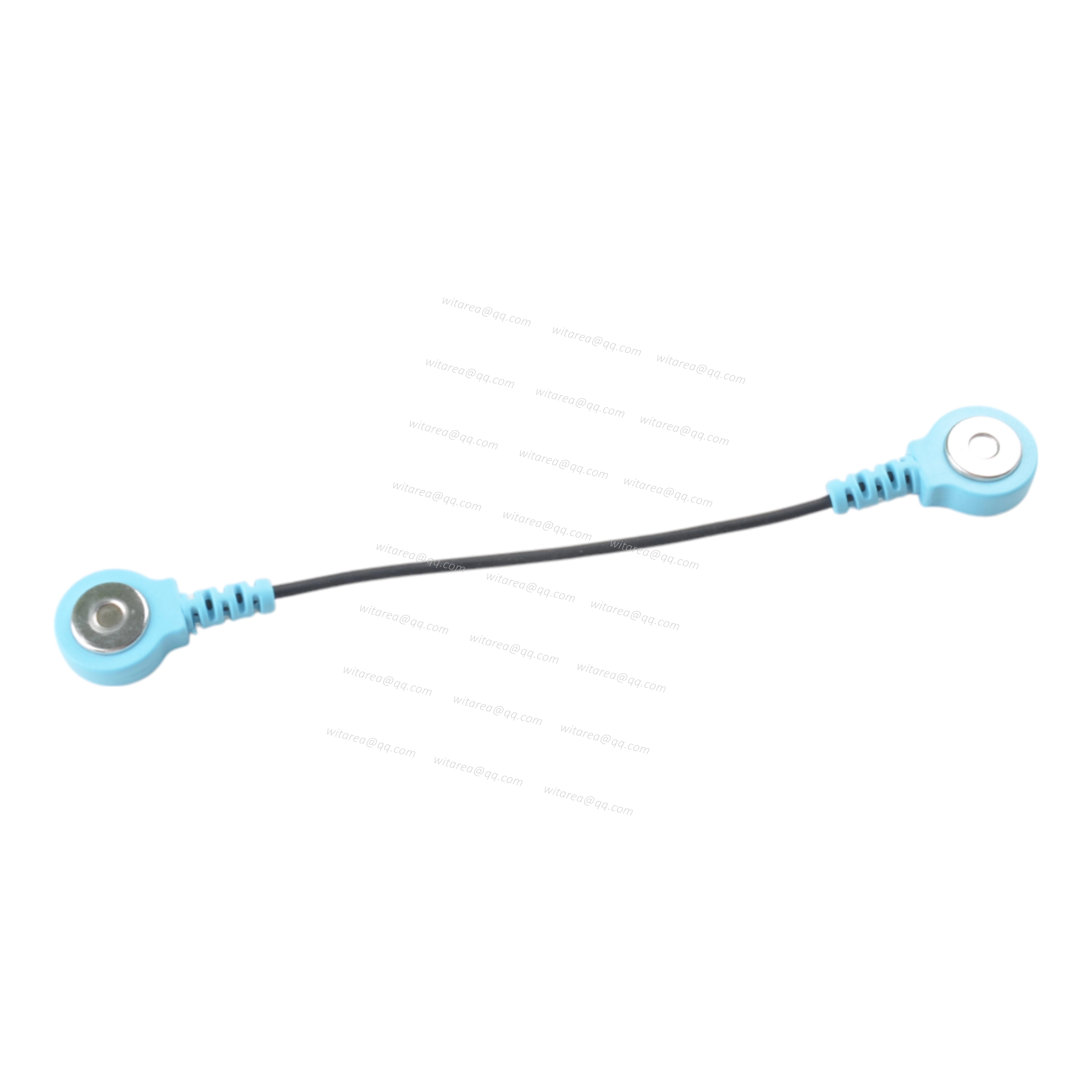 Magnetic snap electrodes lead wire