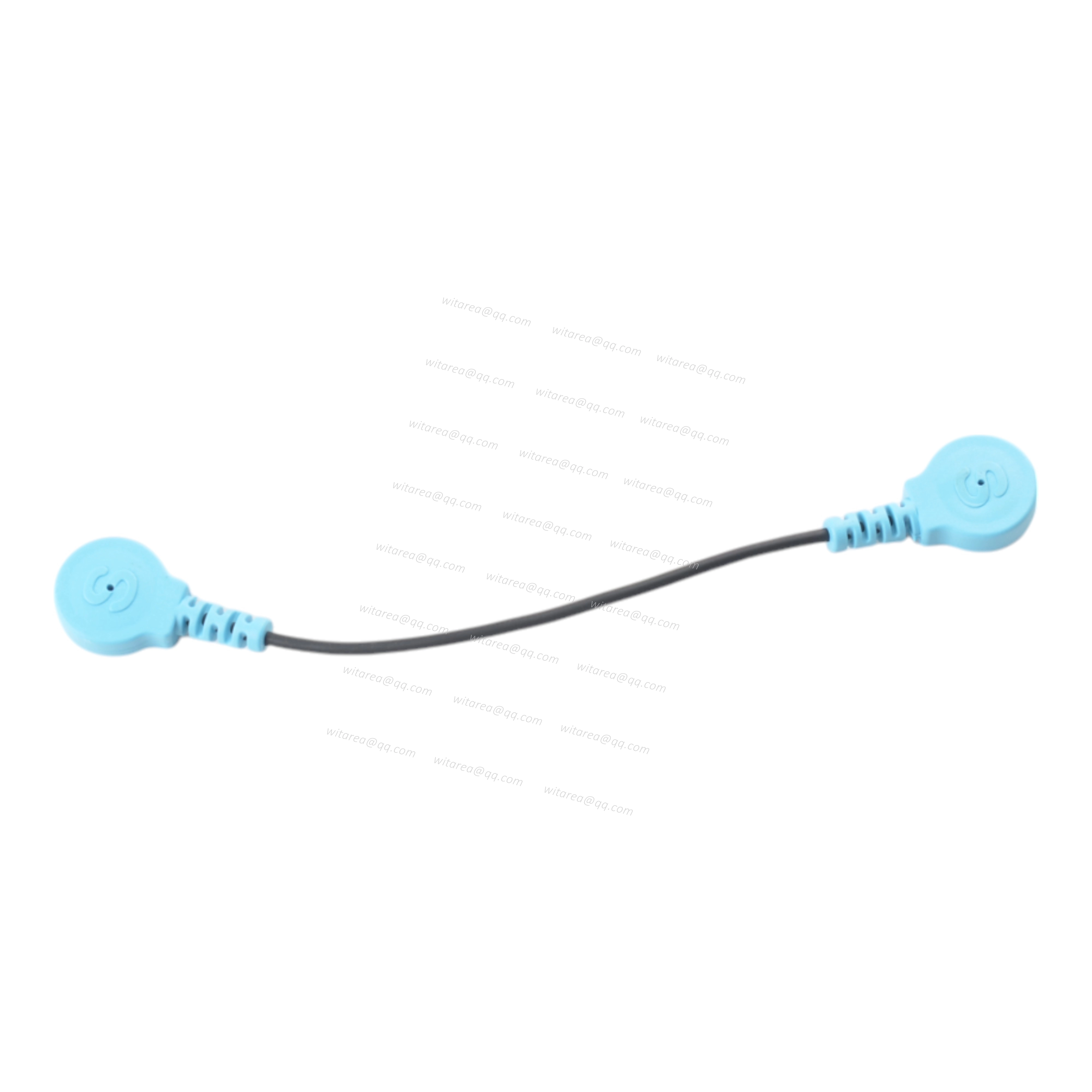 Magnetic snap electrodes lead wire