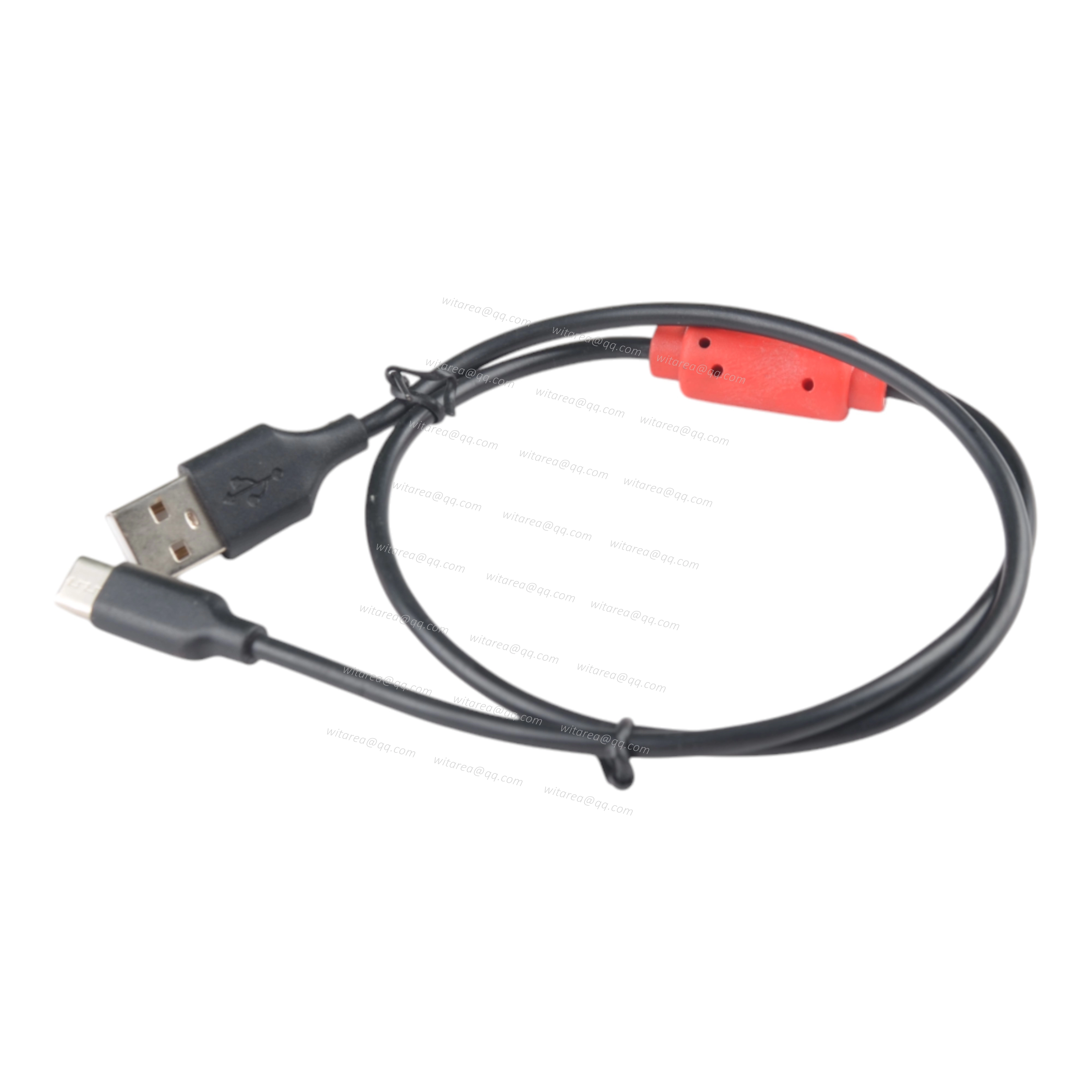 USB AM to USB Type C male Cable with ferrite bead