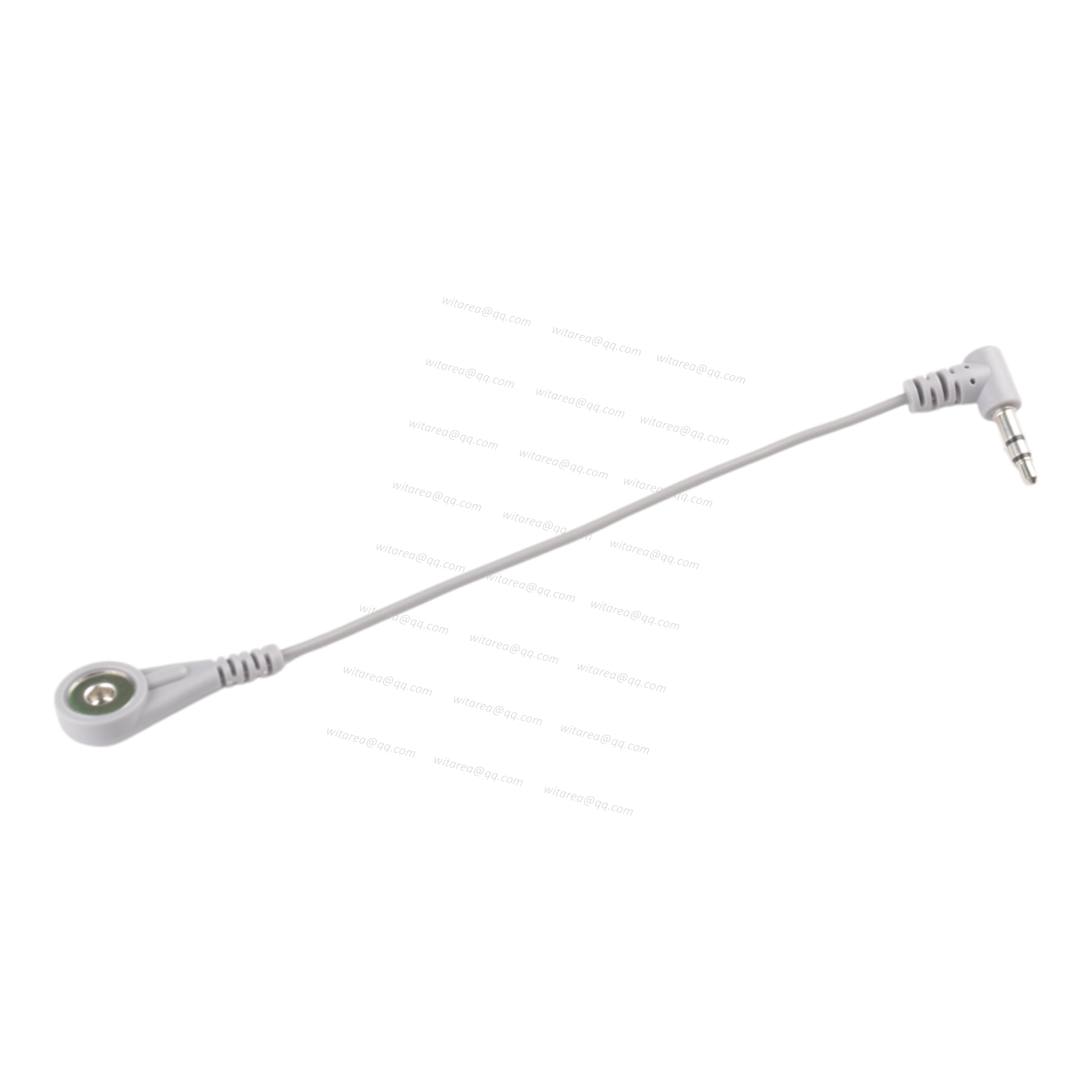 3.5mm elbow Audio Jack to electrode snap cable