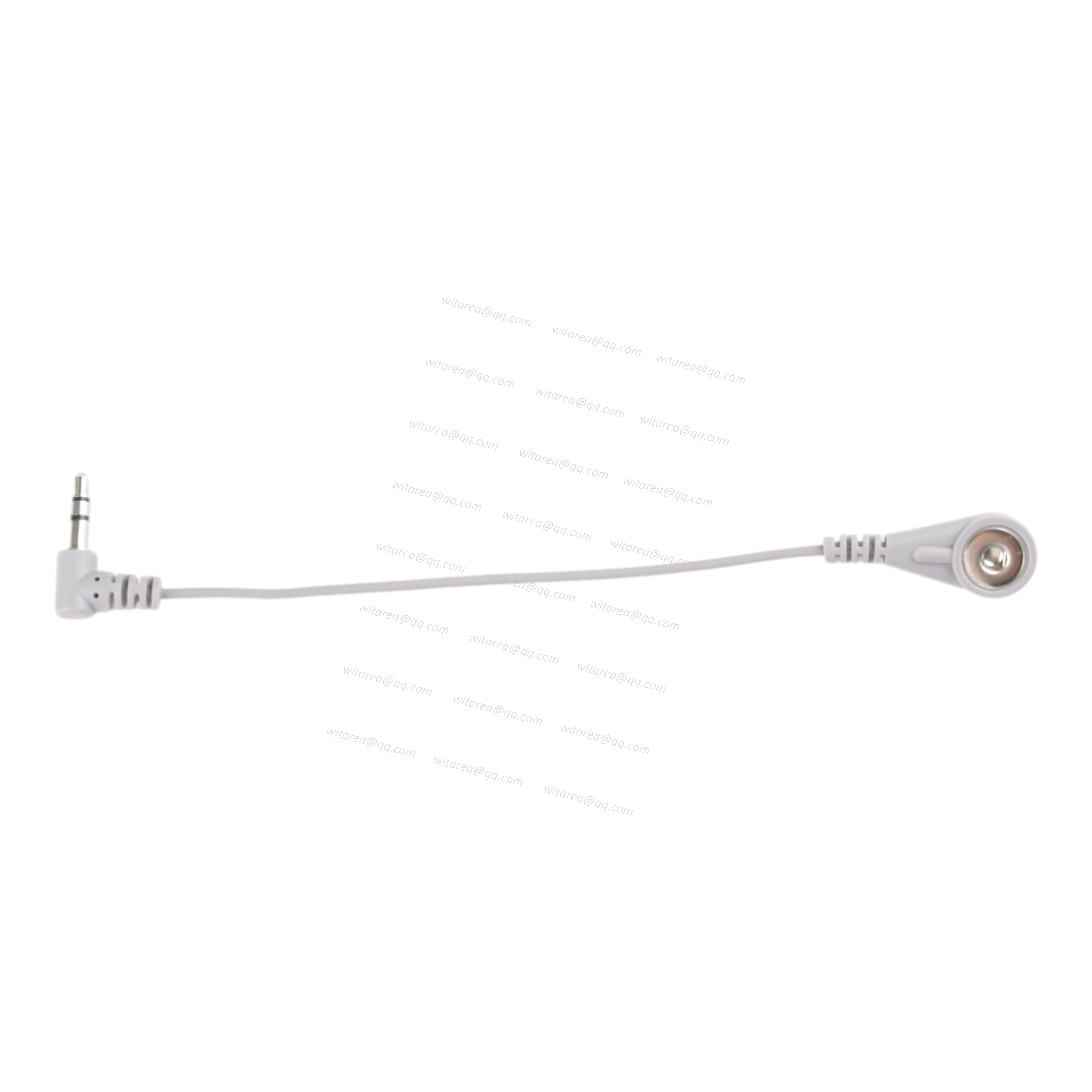 3.5mm elbow Audio Jack to electrode snap cable
