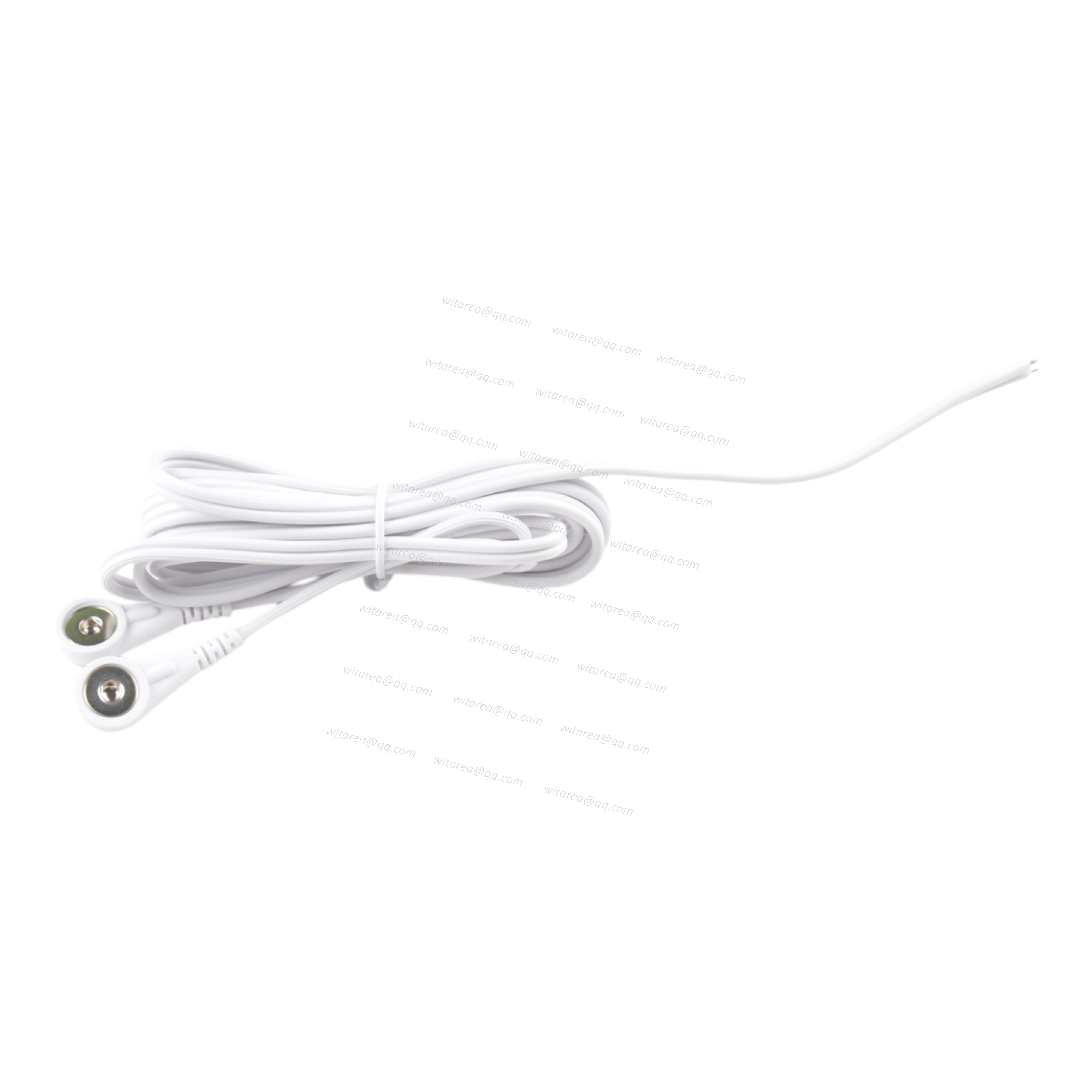 2-Lead electrode snap to open wire