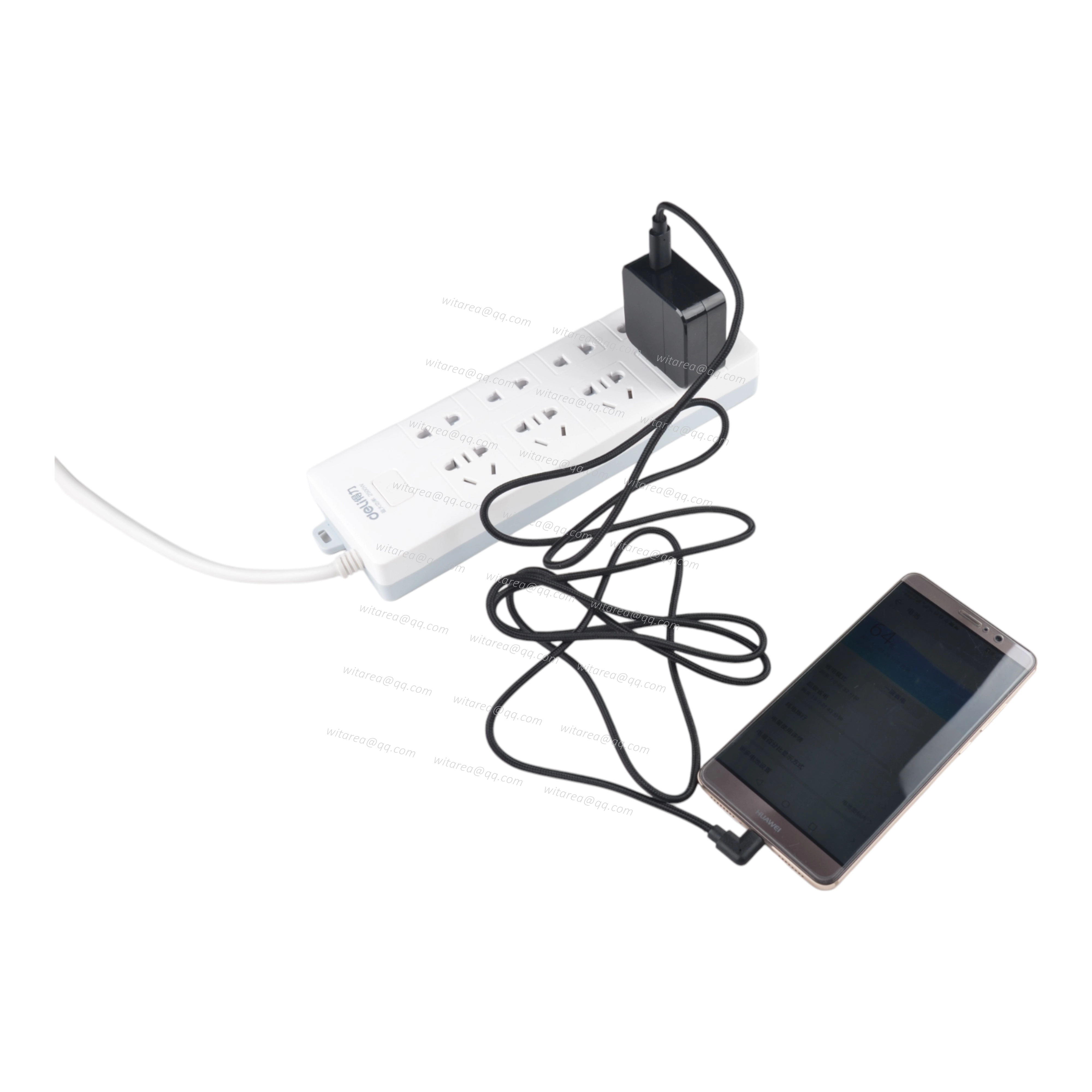 Fabric braided USB 2.0 Type C to angled Type C cable