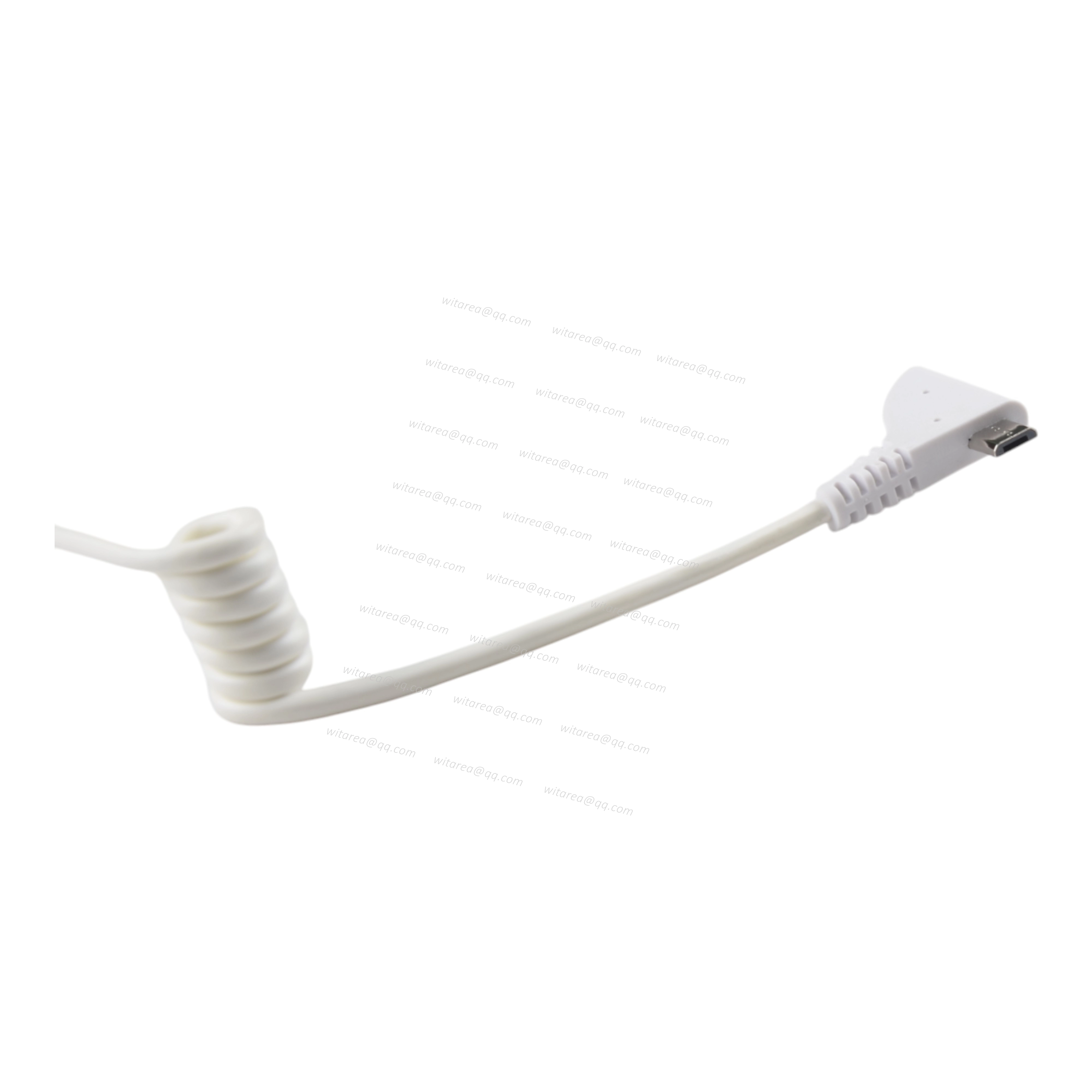 Triangular wing micro B to 8Pin lightning coiled cable