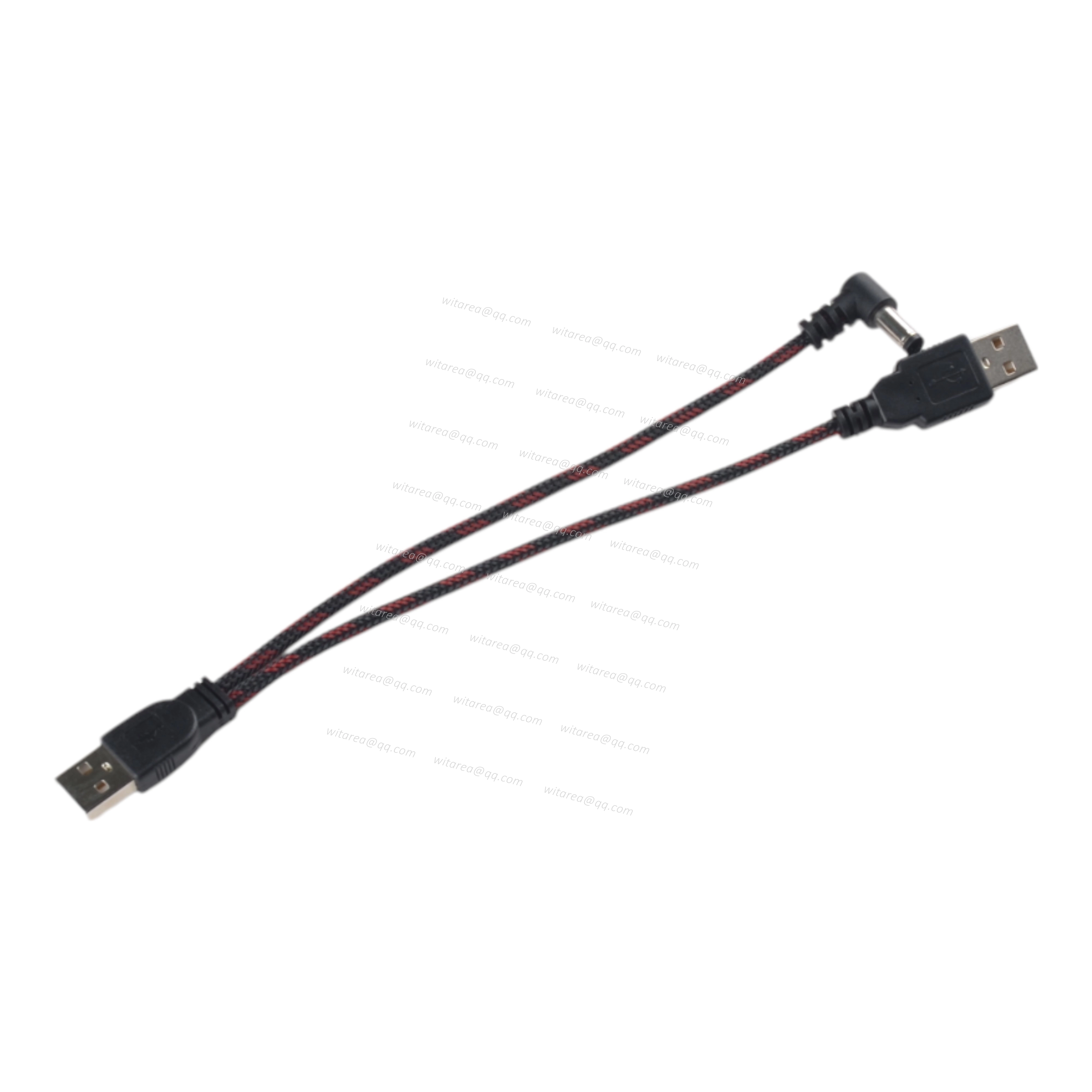 USB AM To USB AM DC Plug Cable