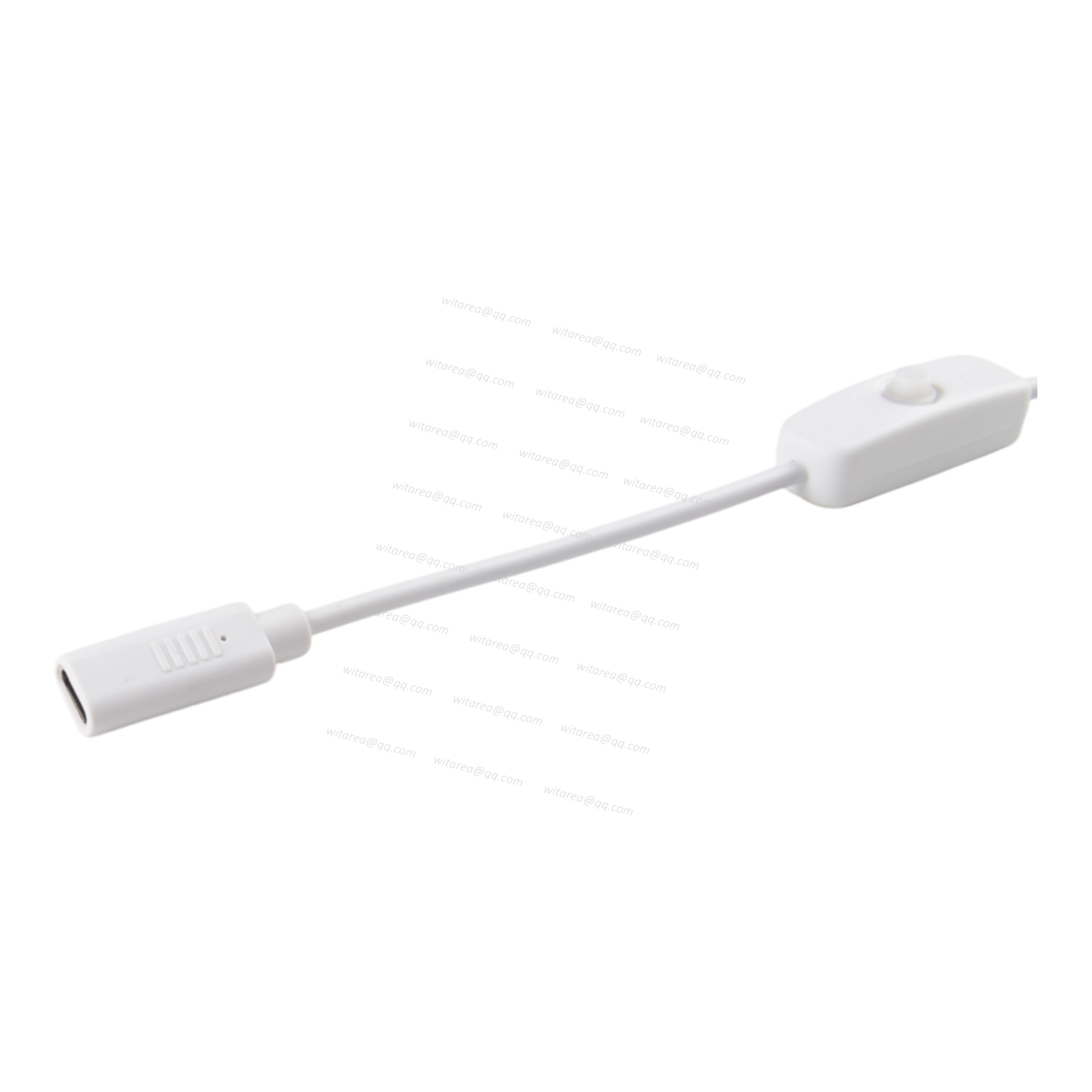 USB Type C male to female extension cable with switch