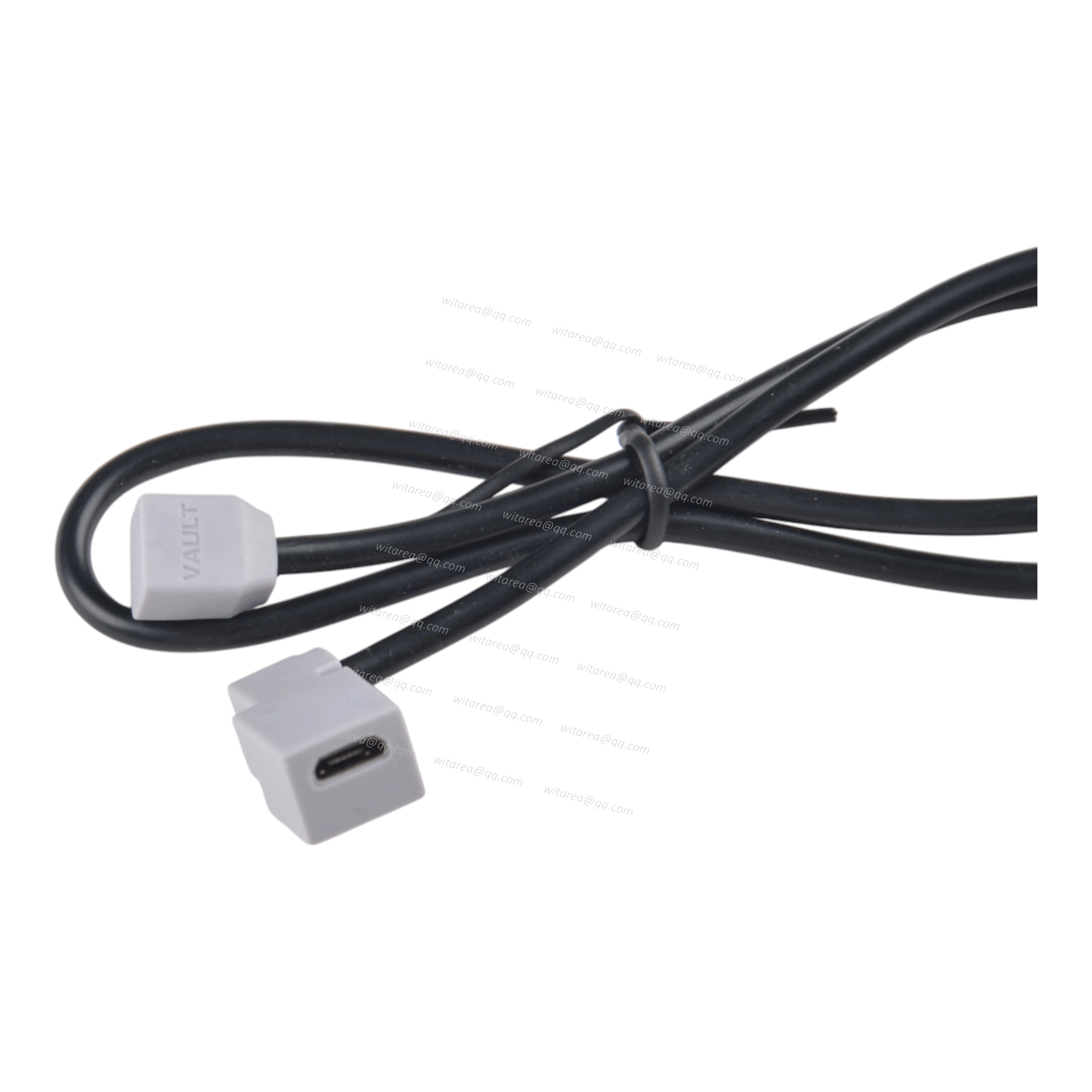 Custom Angled Micro USB male to female Cable