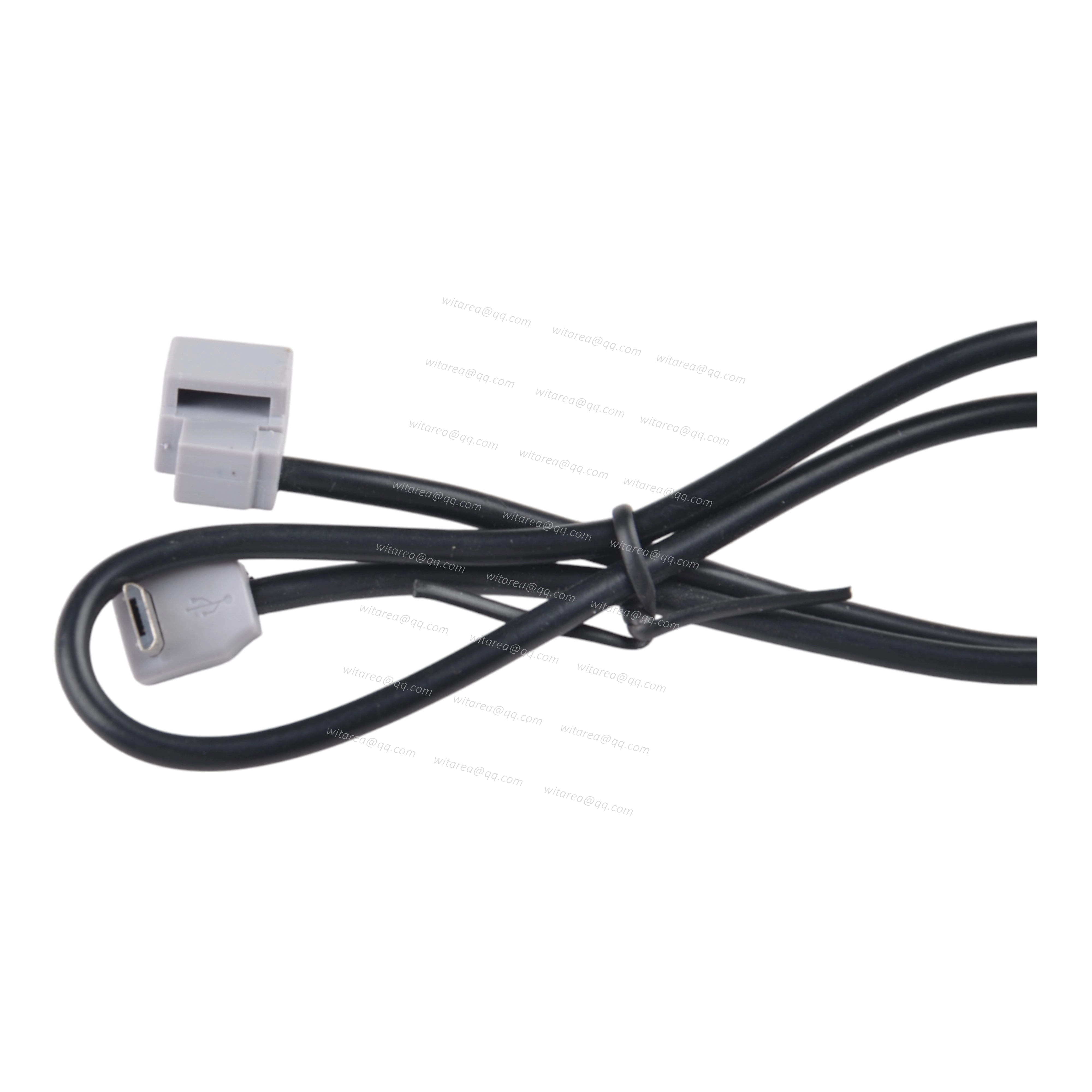 Custom Angled Micro USB male to female Cable