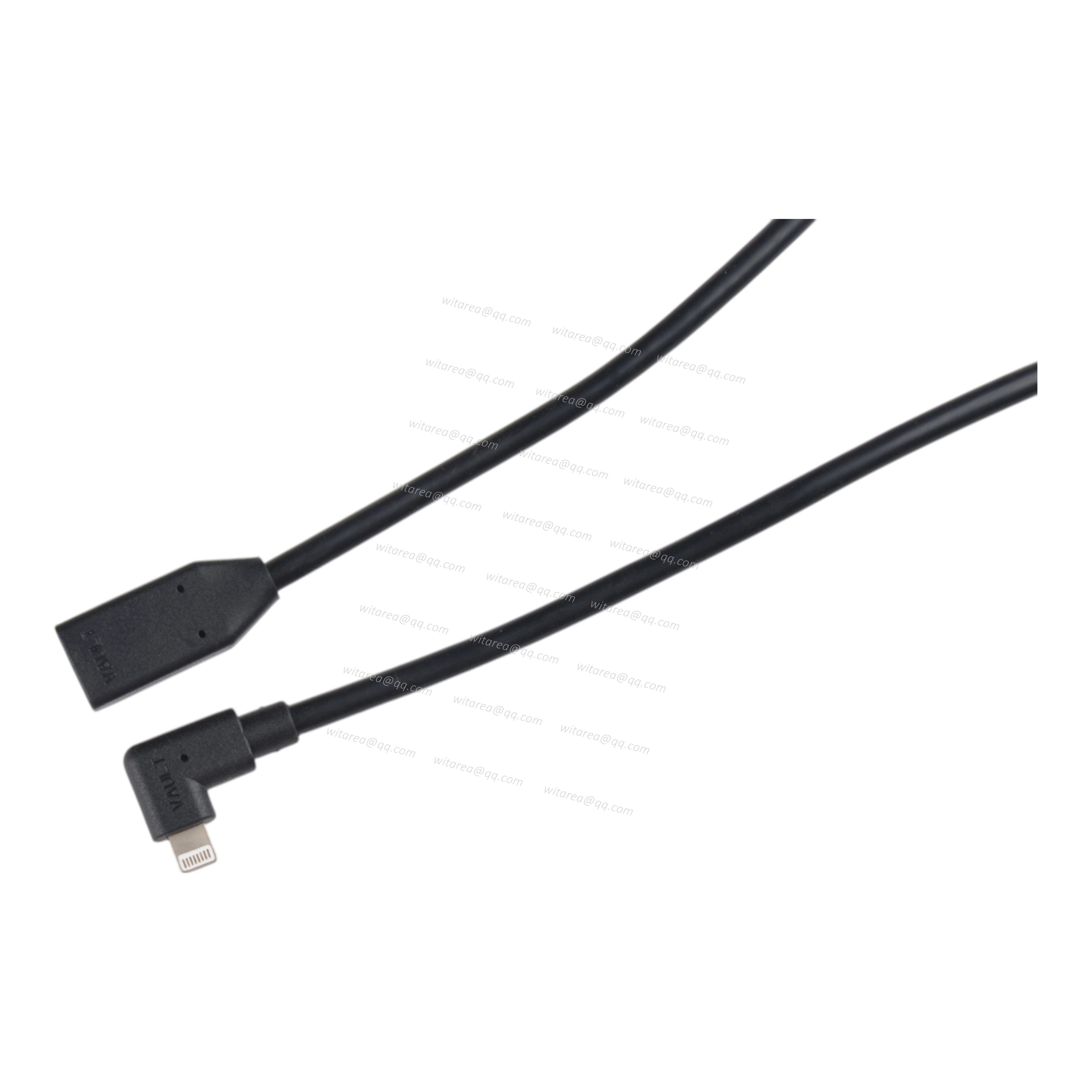 USB C Female to Right Angled iphone lightning extension cable