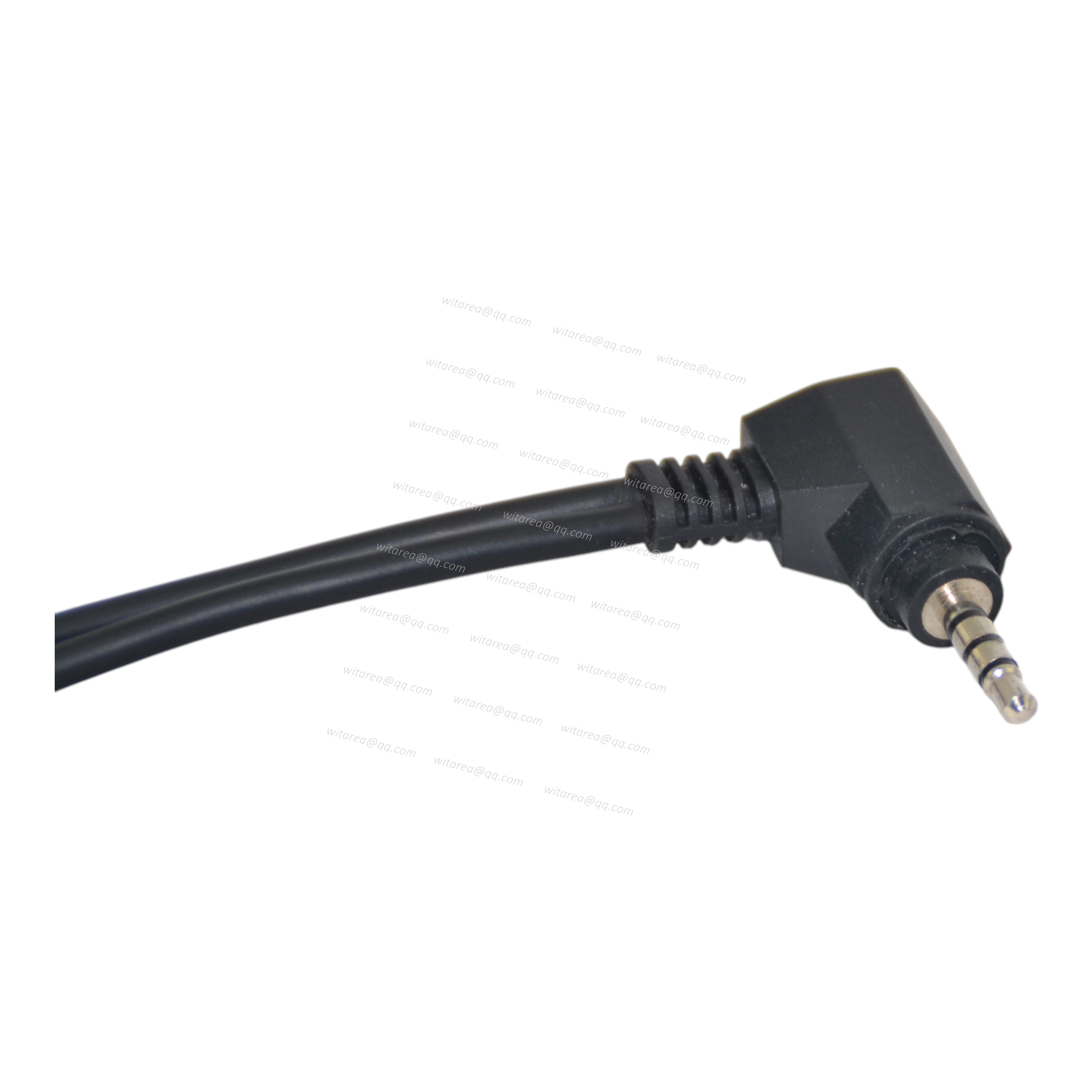 Angled Audio Jack Extension to Splitter Cable