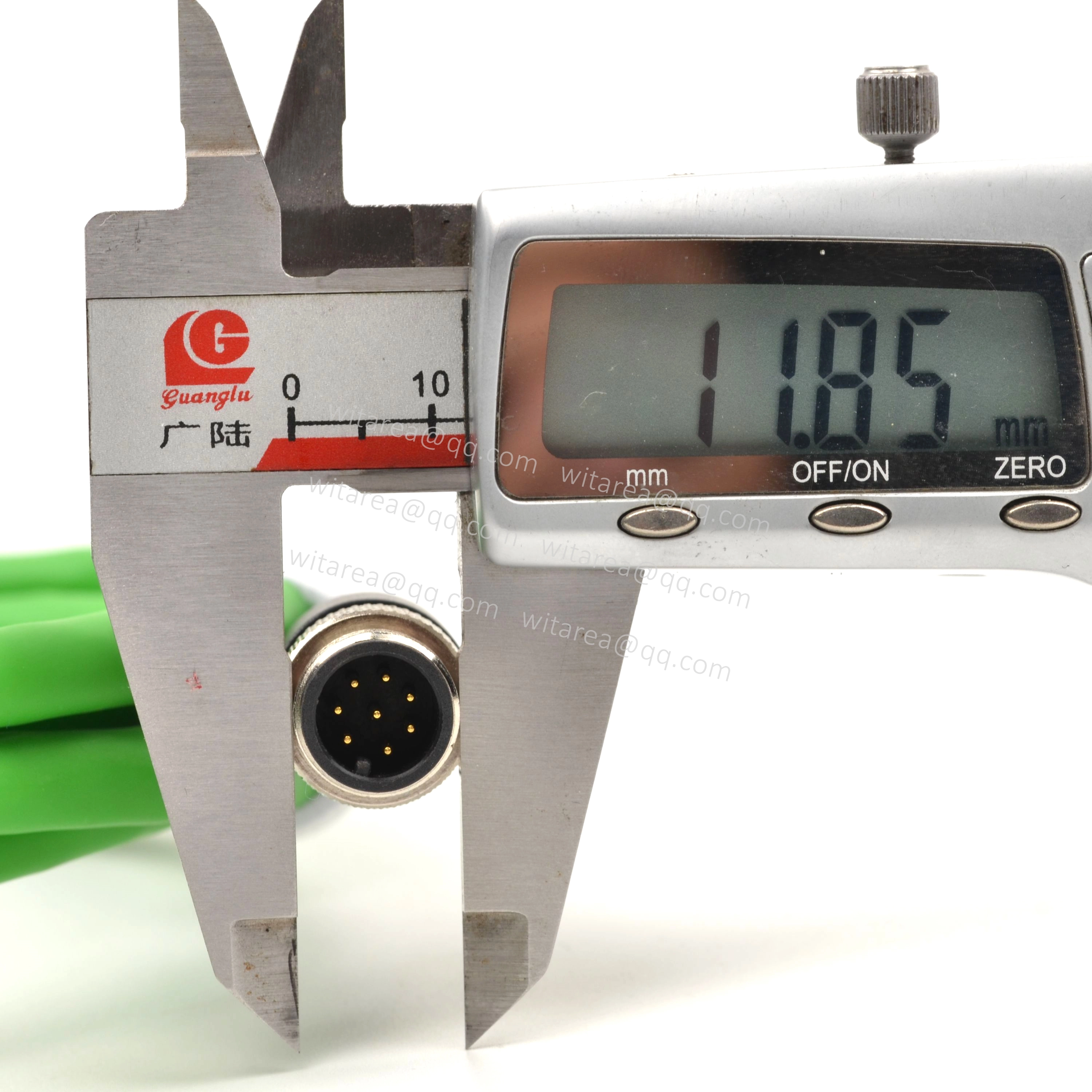 M12 8 Pin to RJ45 Industrial Ethernet Cable