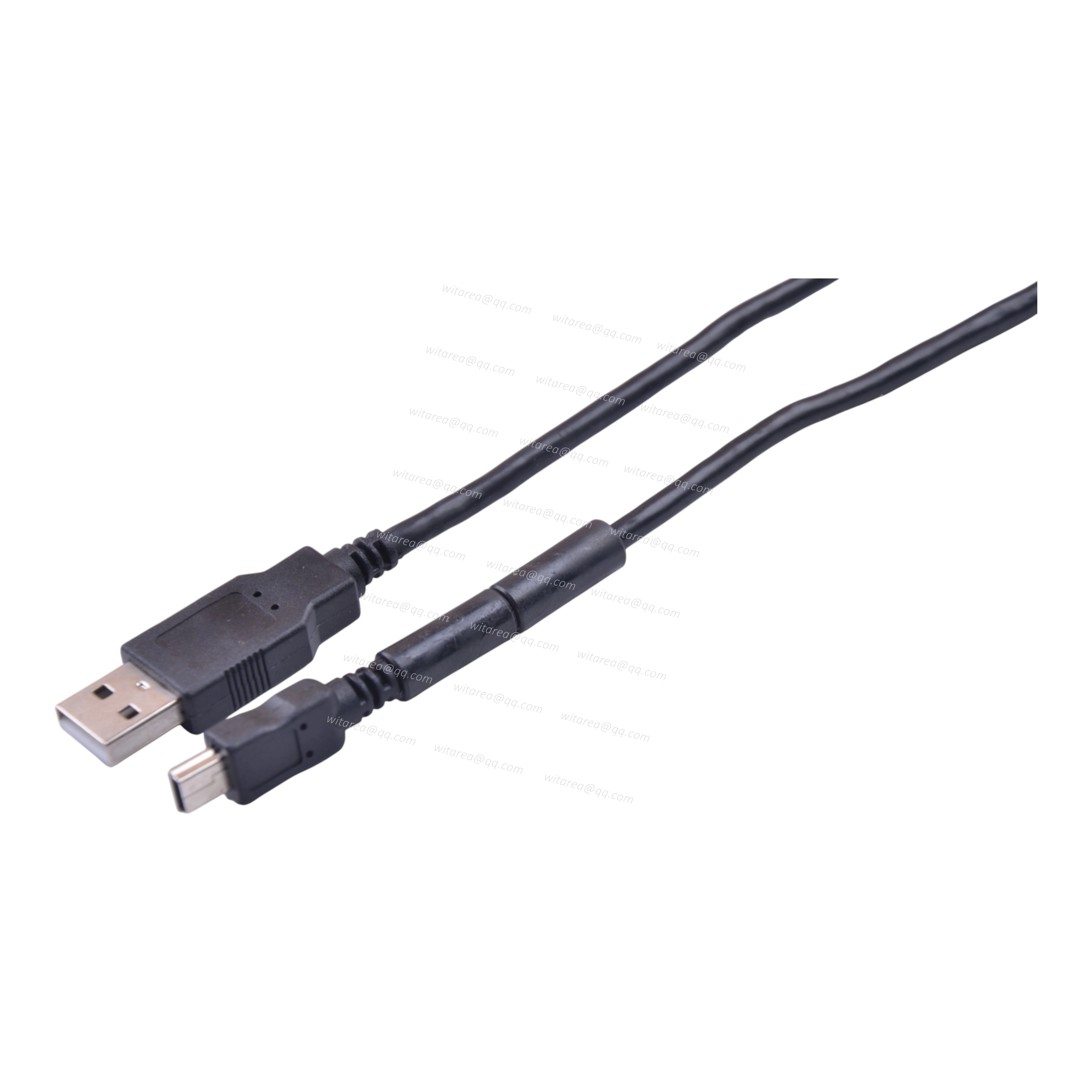 USB A to MINI B Short Cable With Double Ferrite