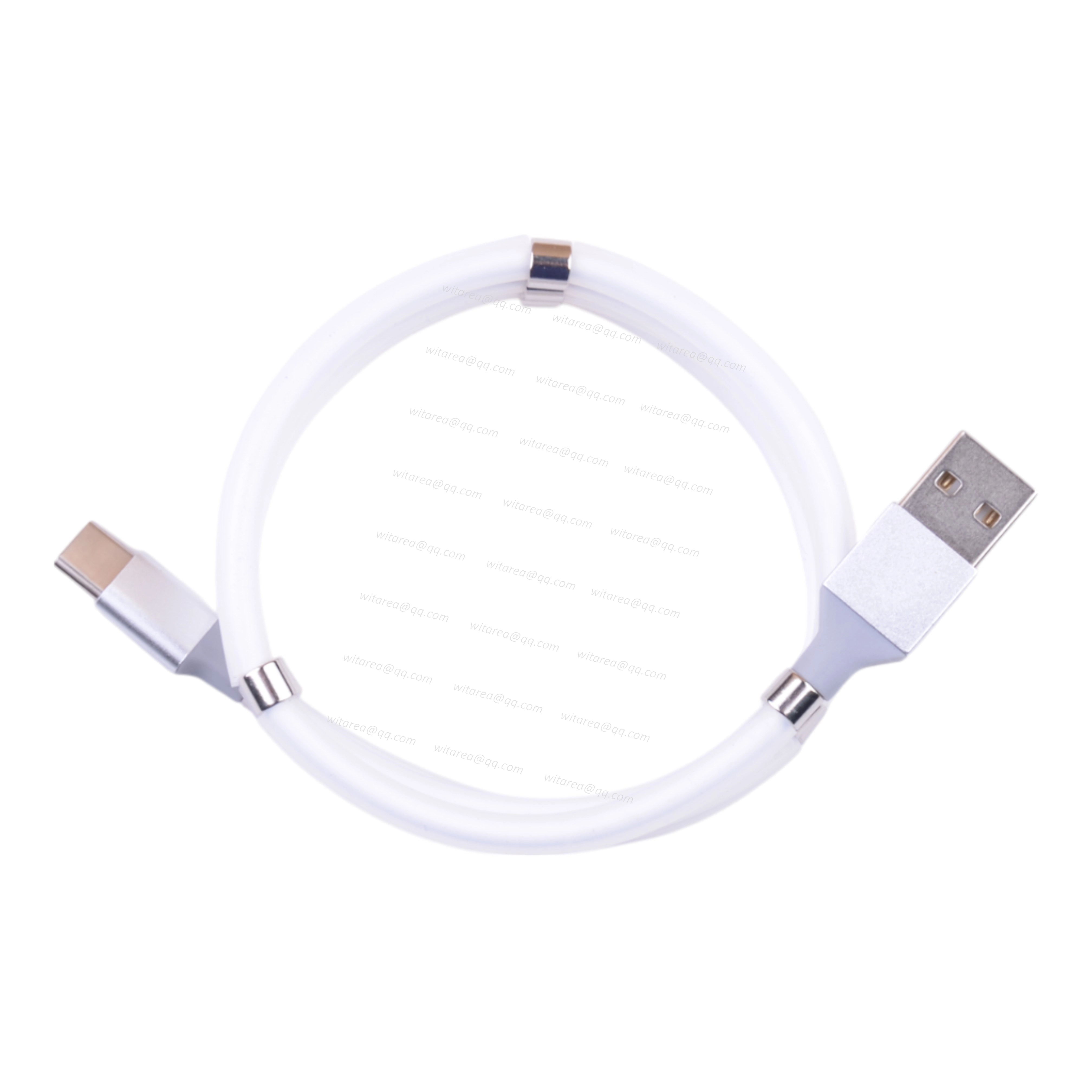 Magnetic Self Winding USB C Cable