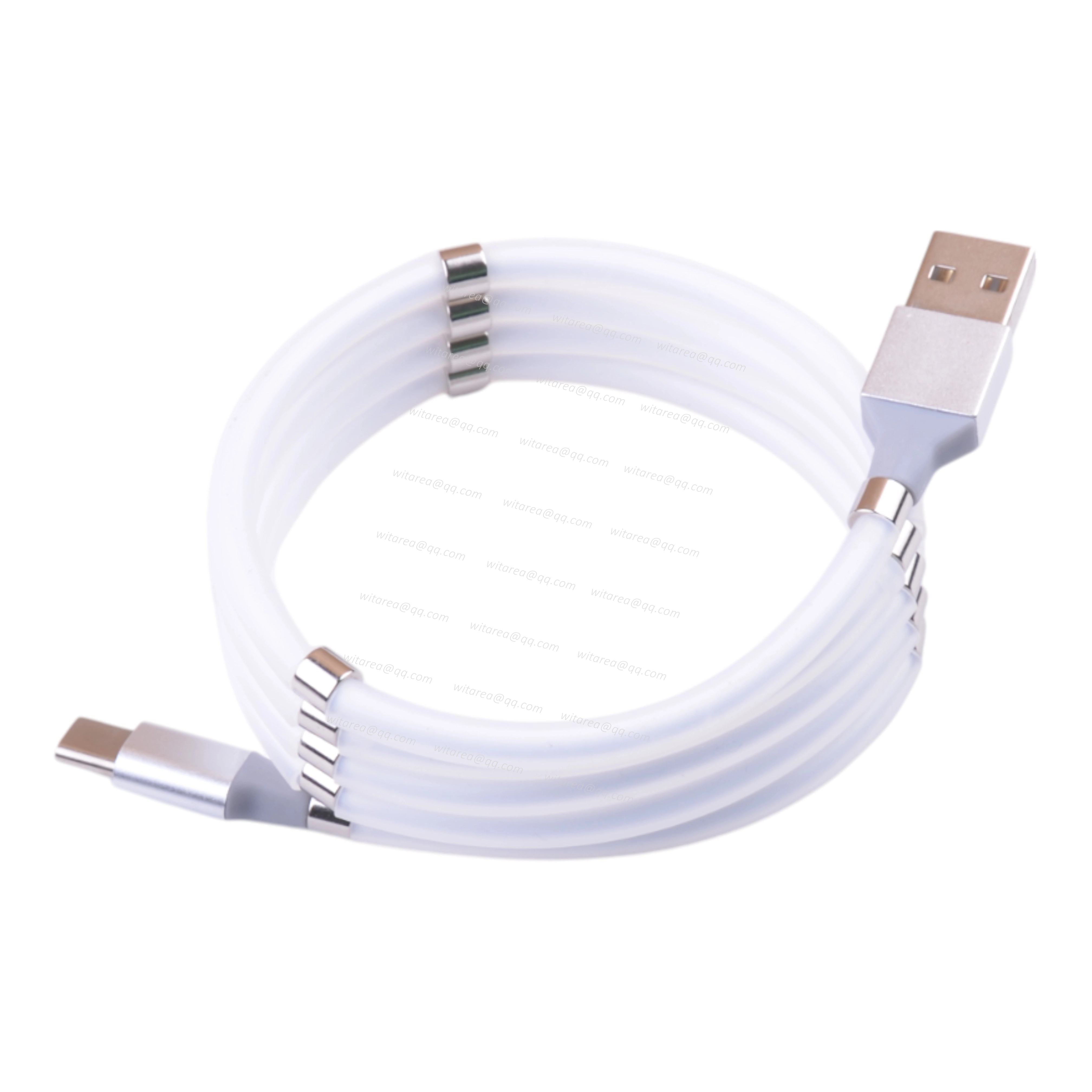 Magnetic Self Winding USB C Cable