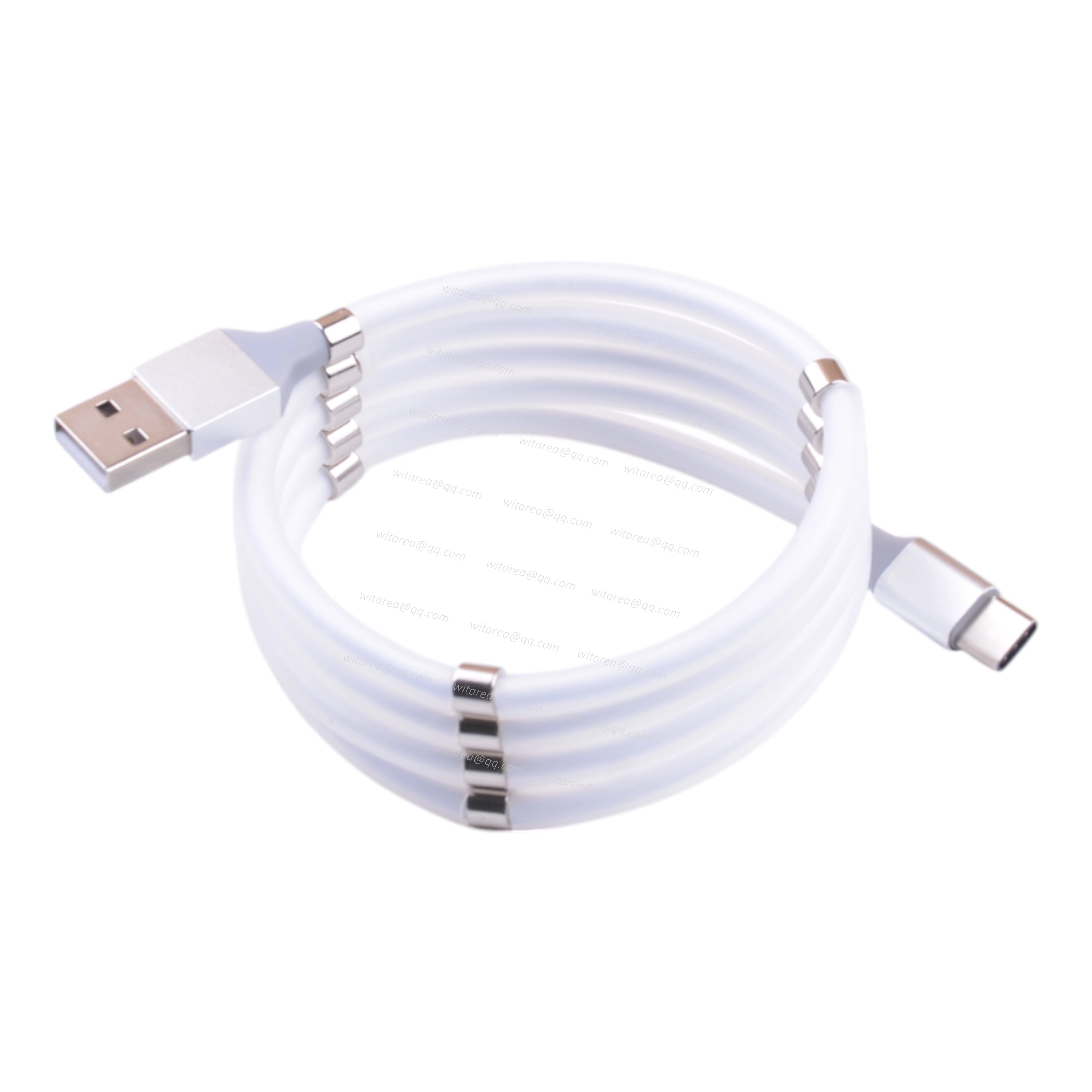 Magnetic Self Winding USB C Cable