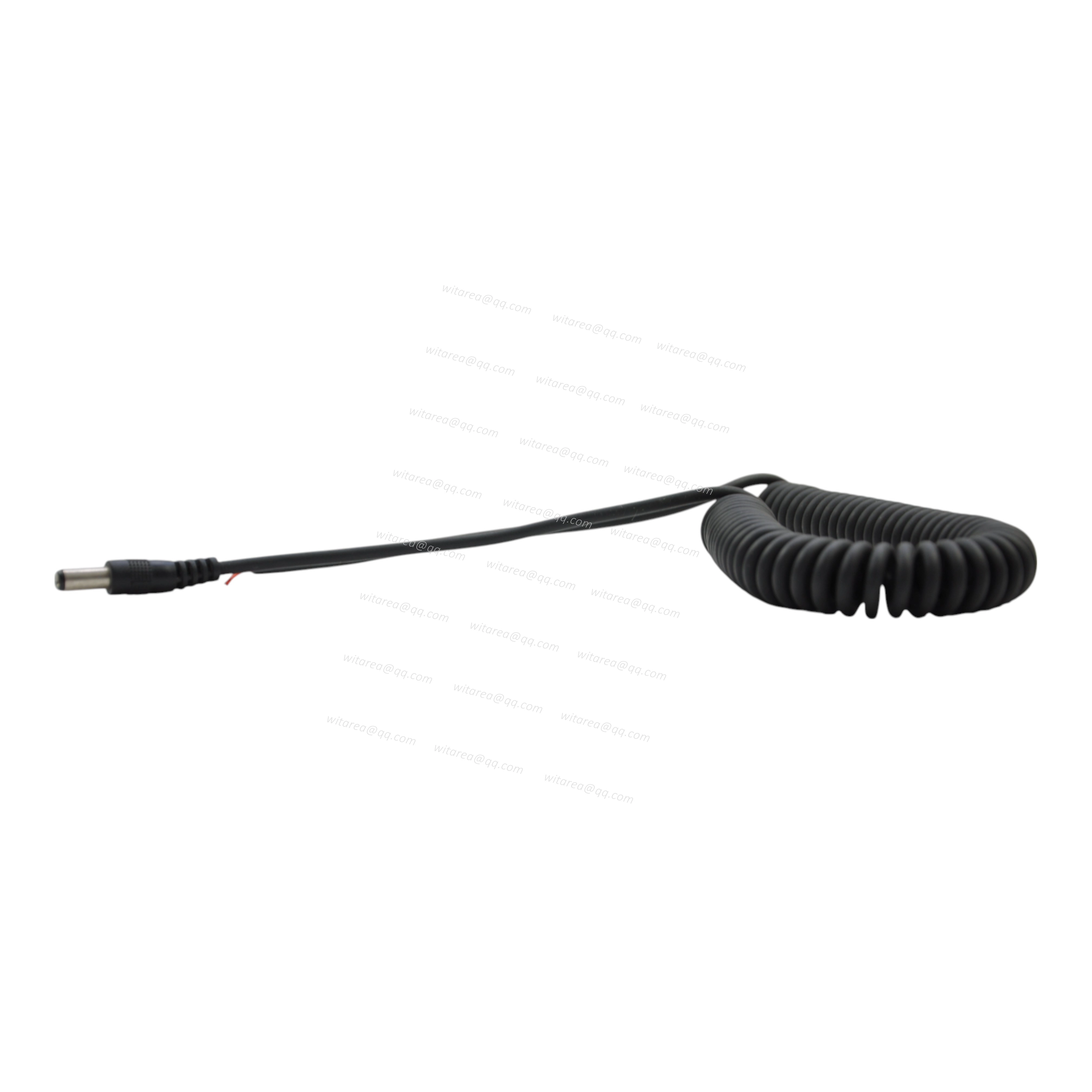 DC5521 Male To Bare Wire Open End Spring Cable
