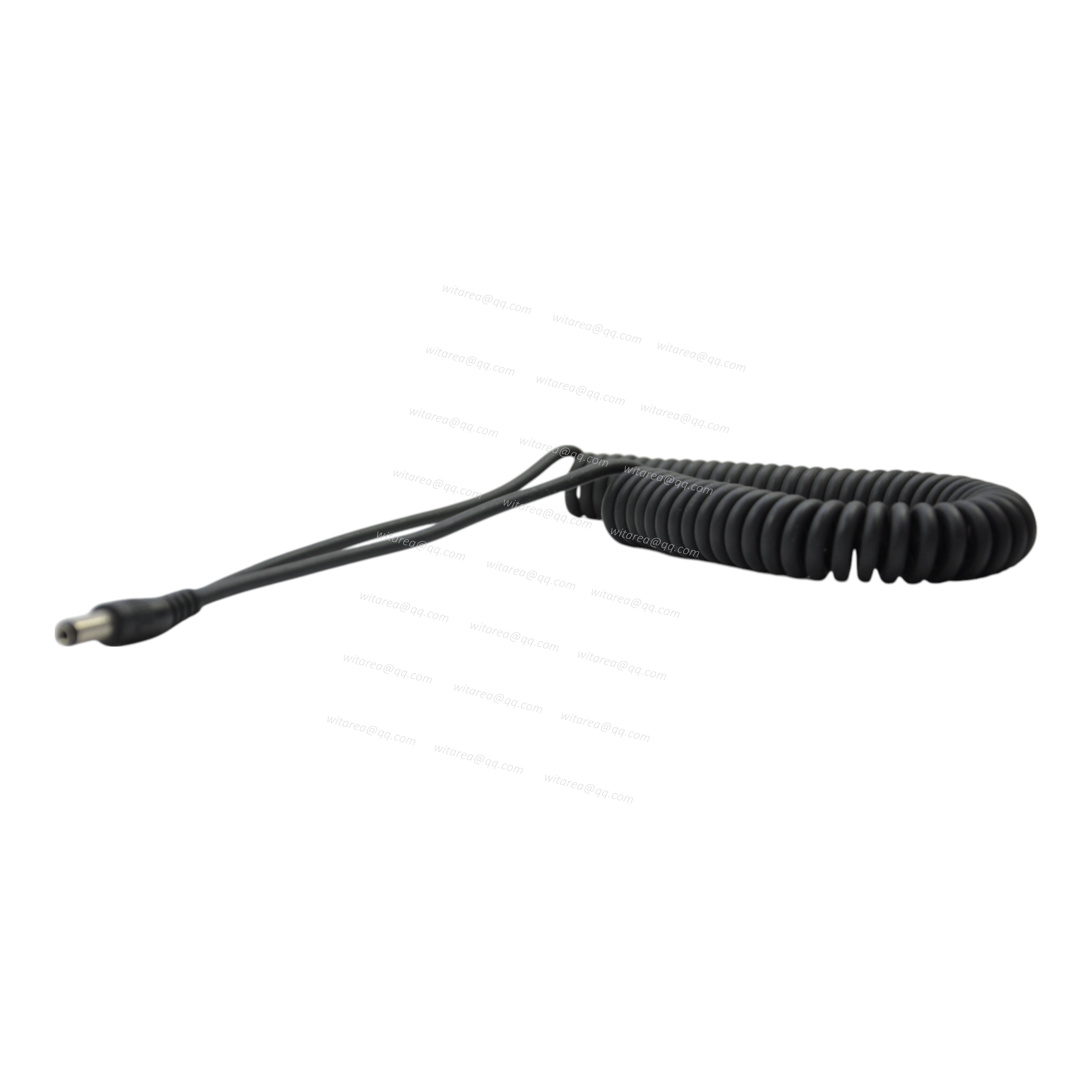 DC5521 Male To Bare Wire Open End Spring Cable
