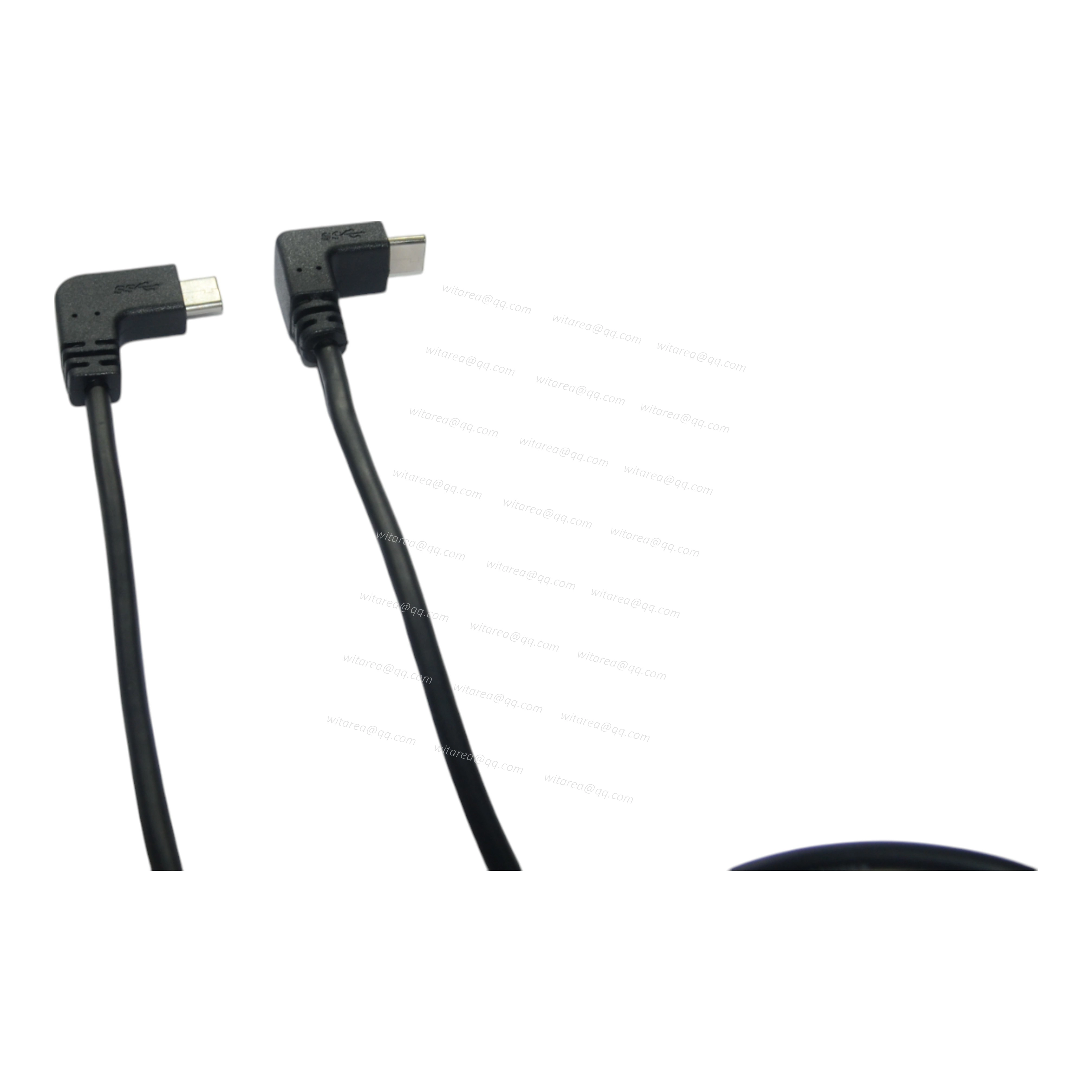 90 Degree USB 3.0 Type C Male to Male Cable