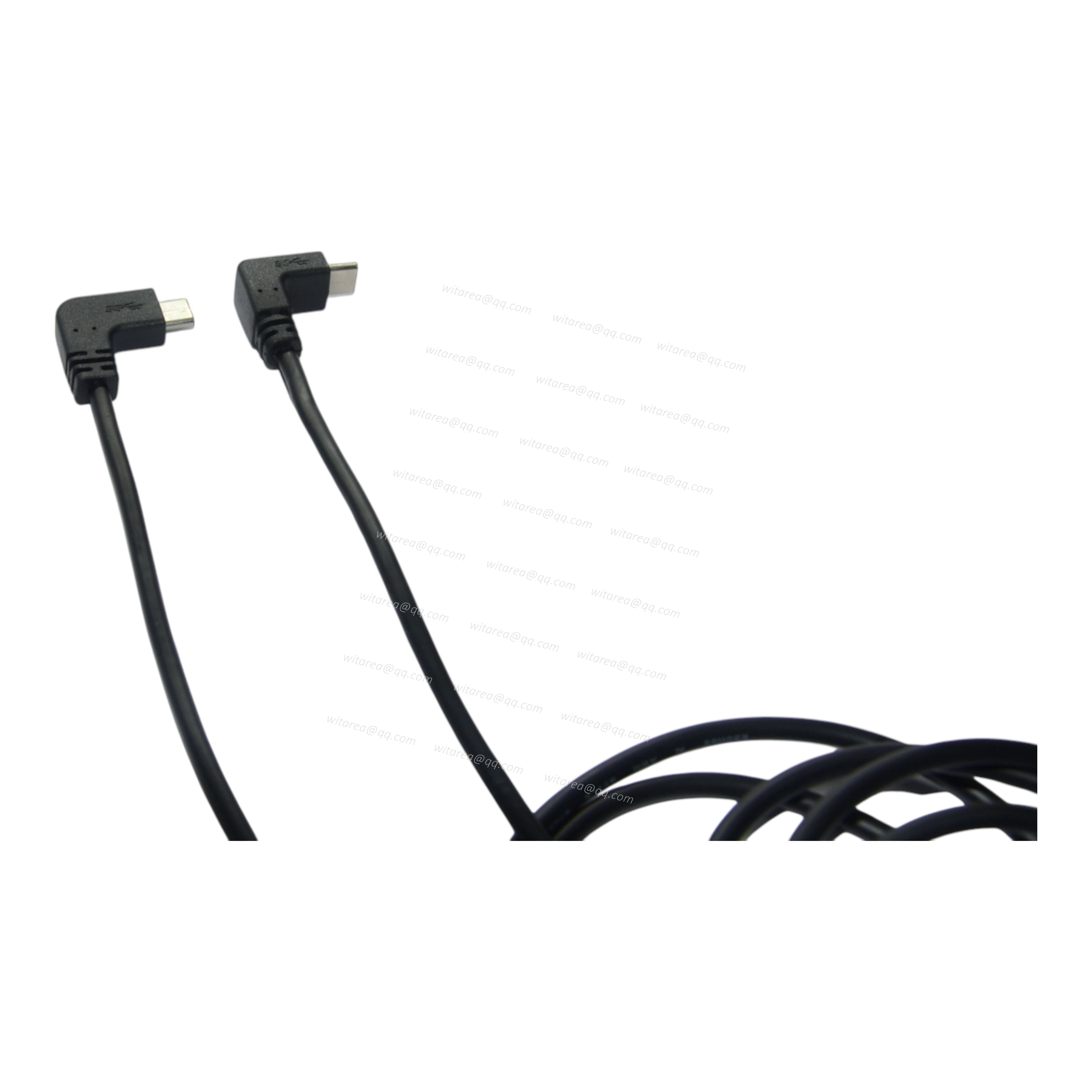 90 Degree USB 3.0 Type C Male to Male Cable