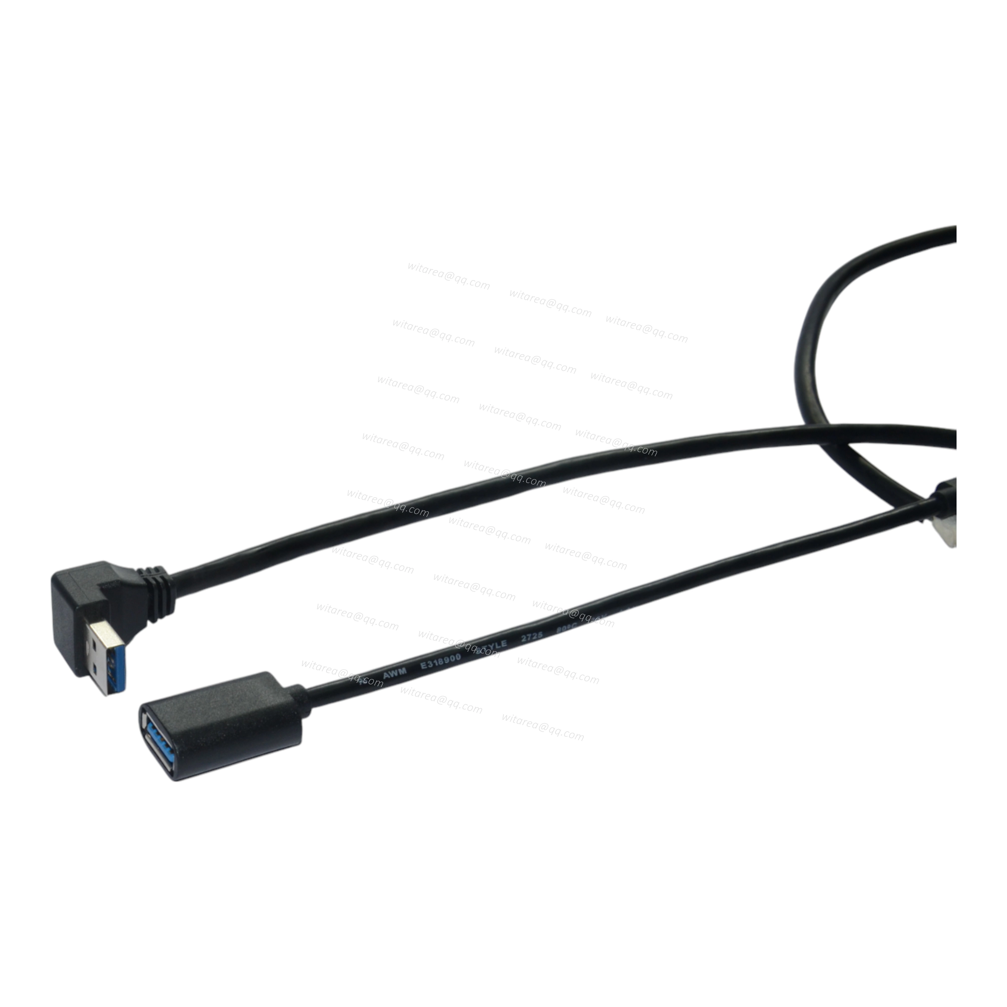 Up/Down Angled USB 3.0 AM to USB 3.0 AF Cable