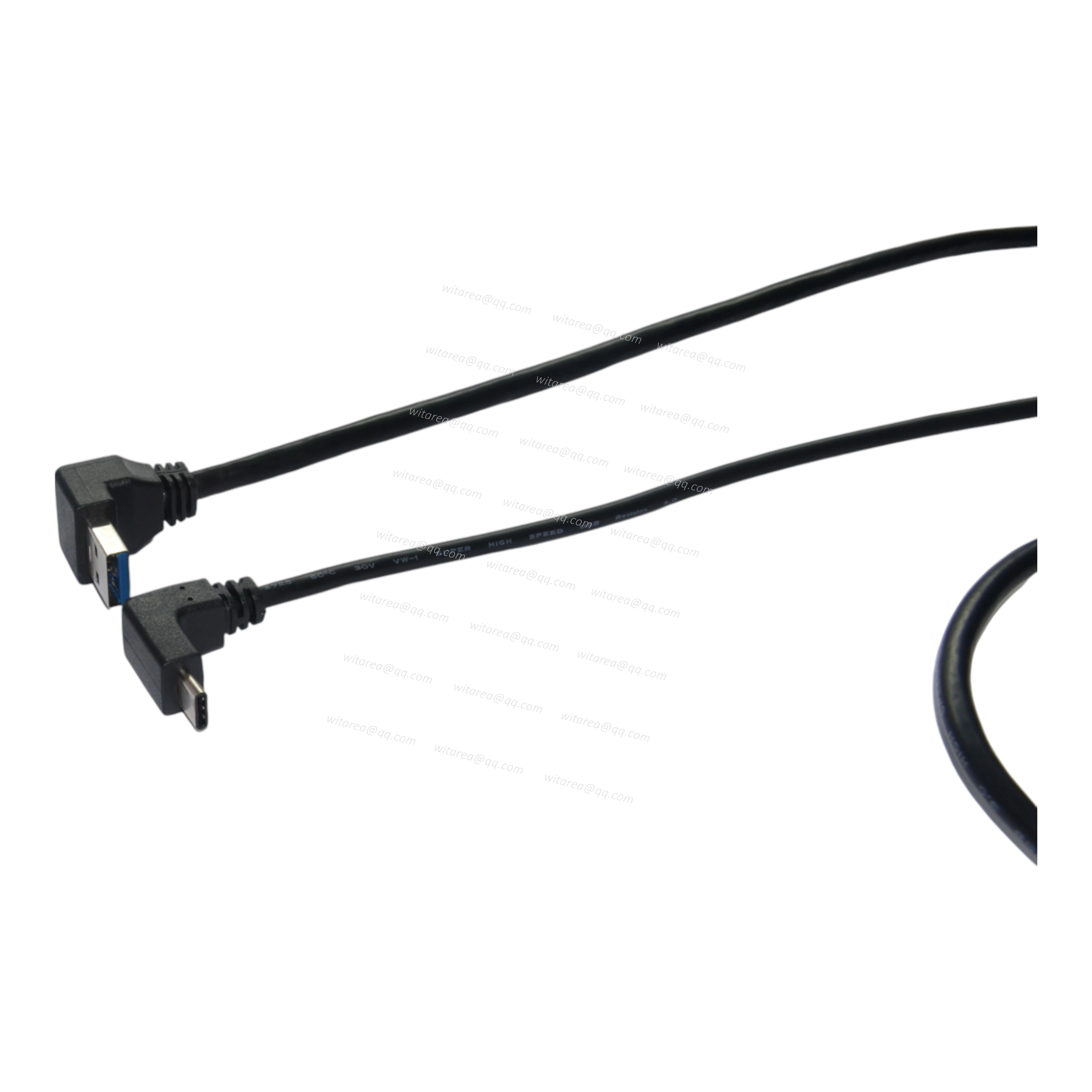 Up/Down Angled USB 3.0 AM to Up/Down Angled Type CM Cable