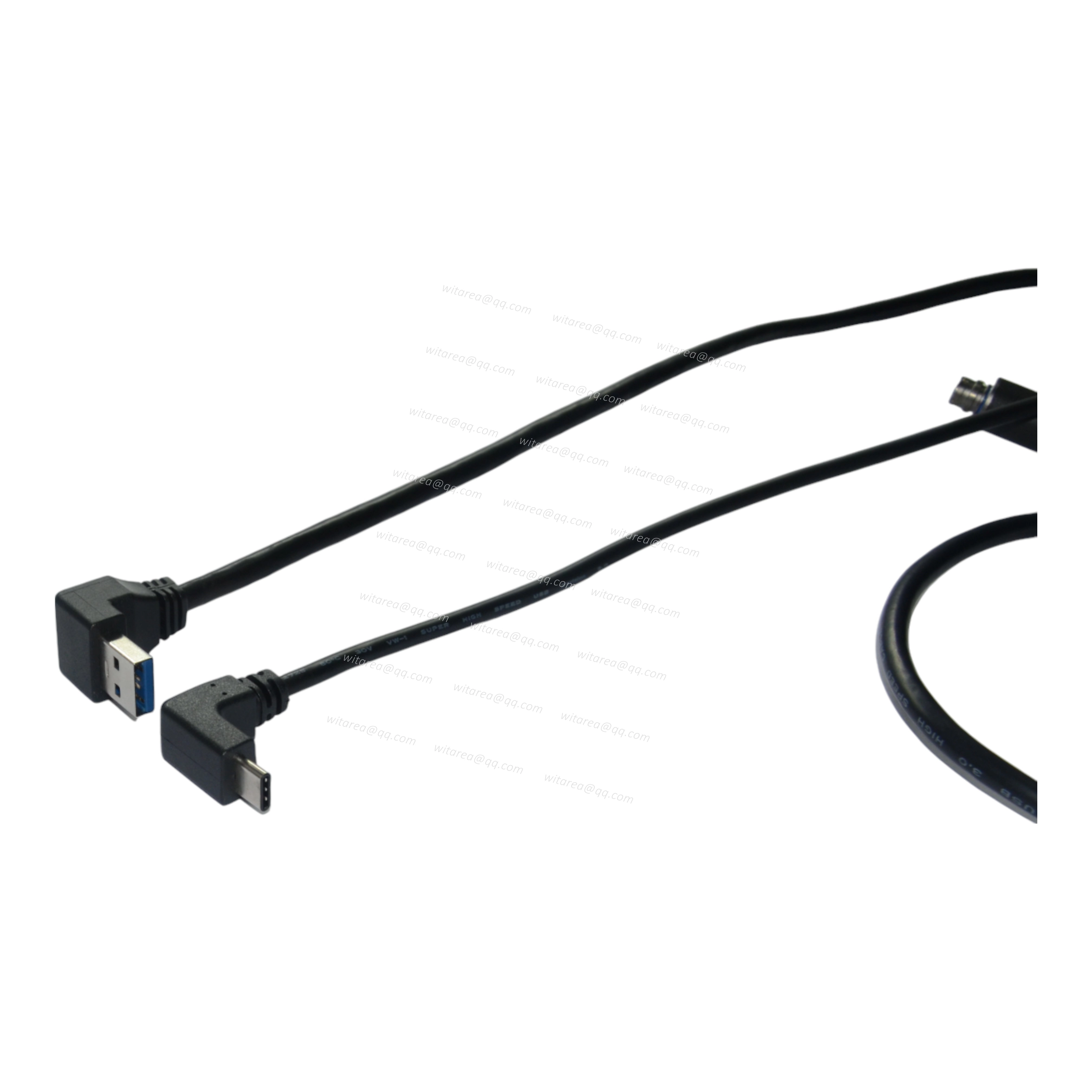 Up/Down Angled USB 3.0 AM to Up/Down Angled Type CM Cable