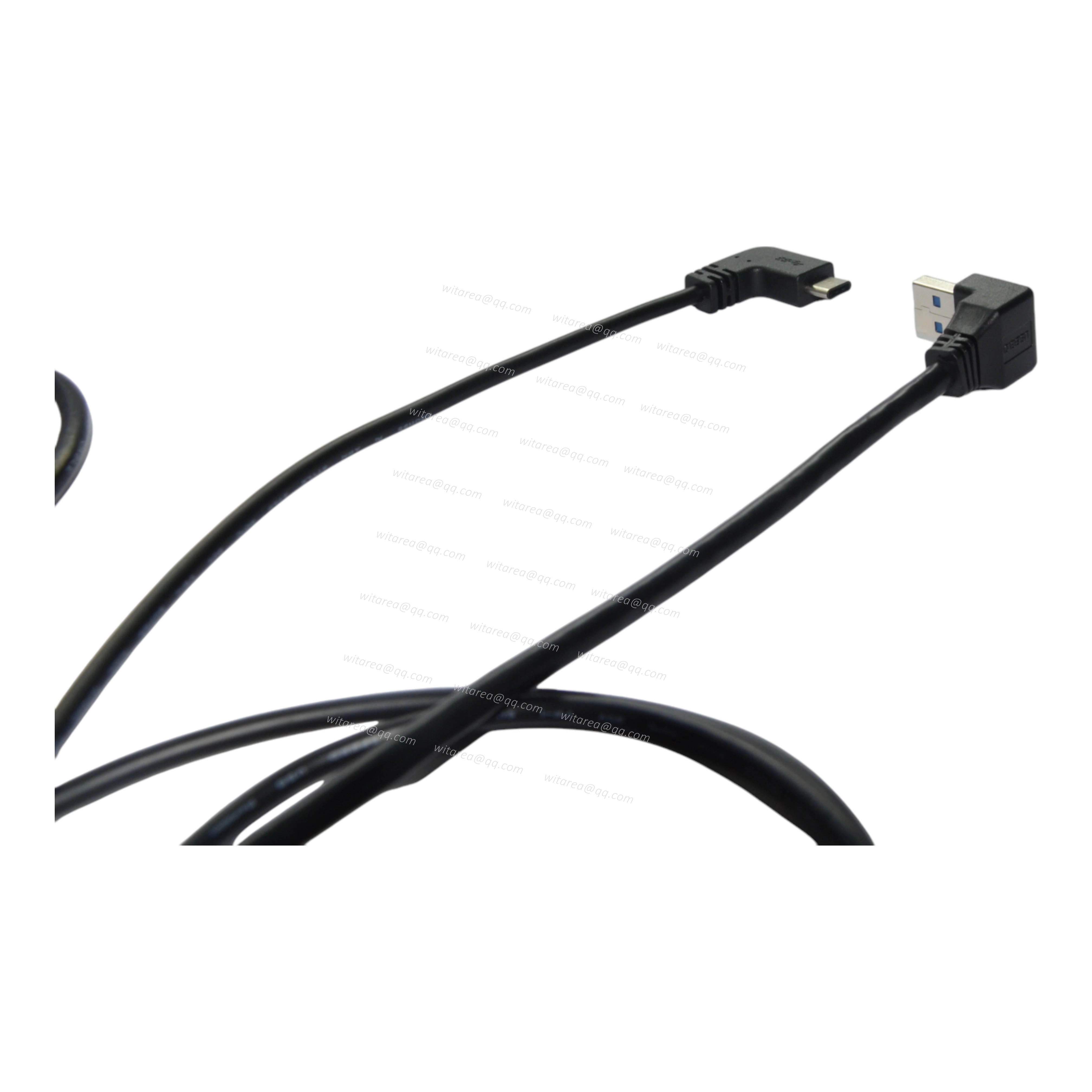Professional 90 degree USB 3.0 A male to Type C male cable, Up/Down ...