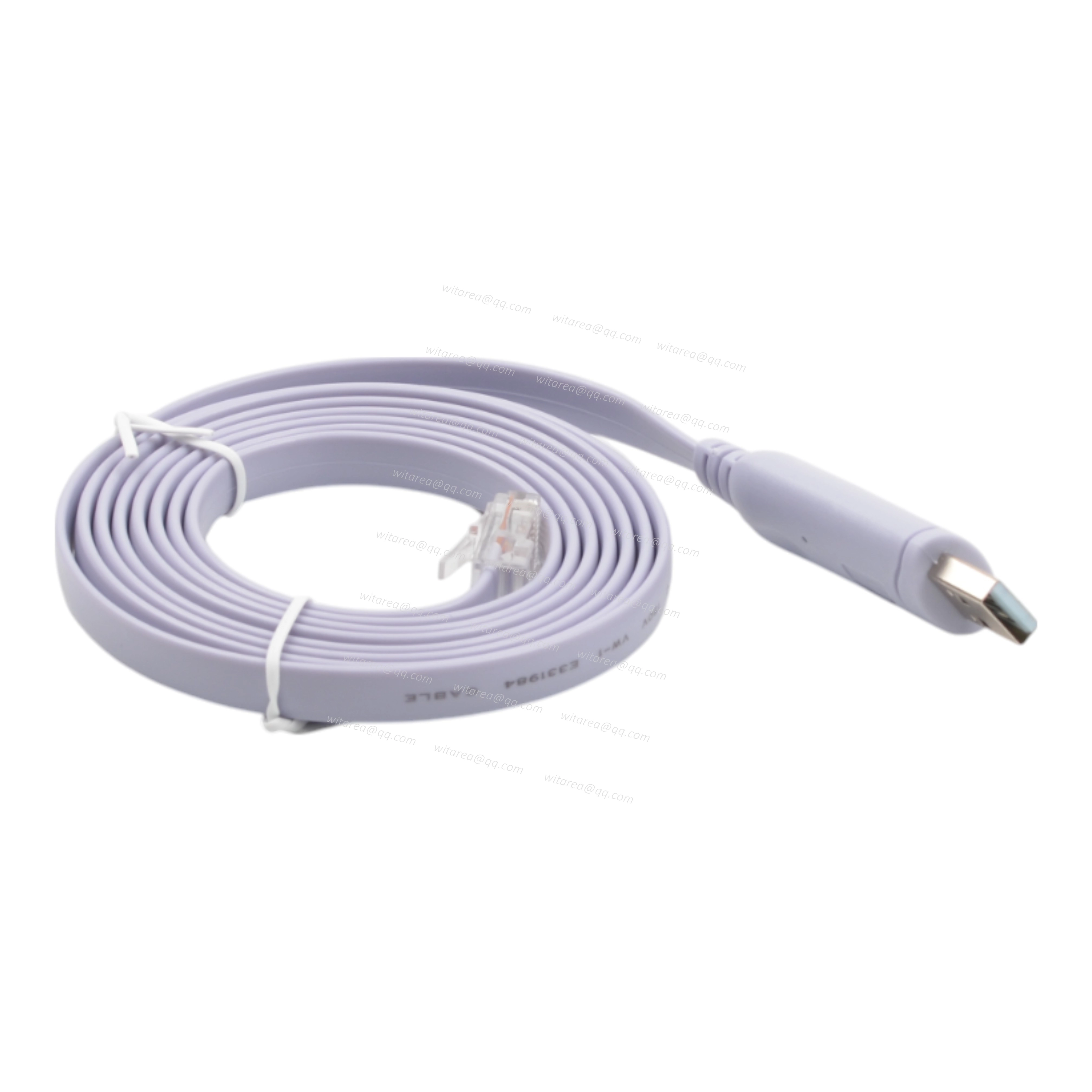 USB AM to RJ45 Ethernet LAN Network Patch Flat Cable